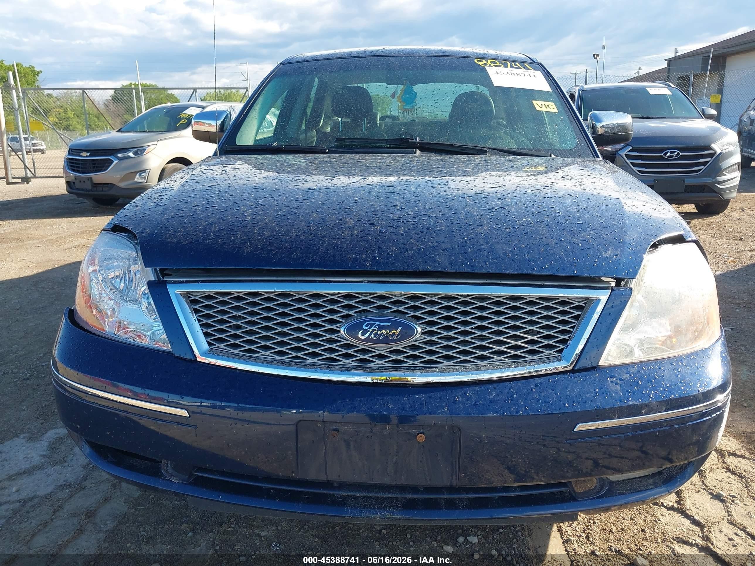 2006 Ford Five Hundred Limited Blue vin: 1FAFP25156G106713