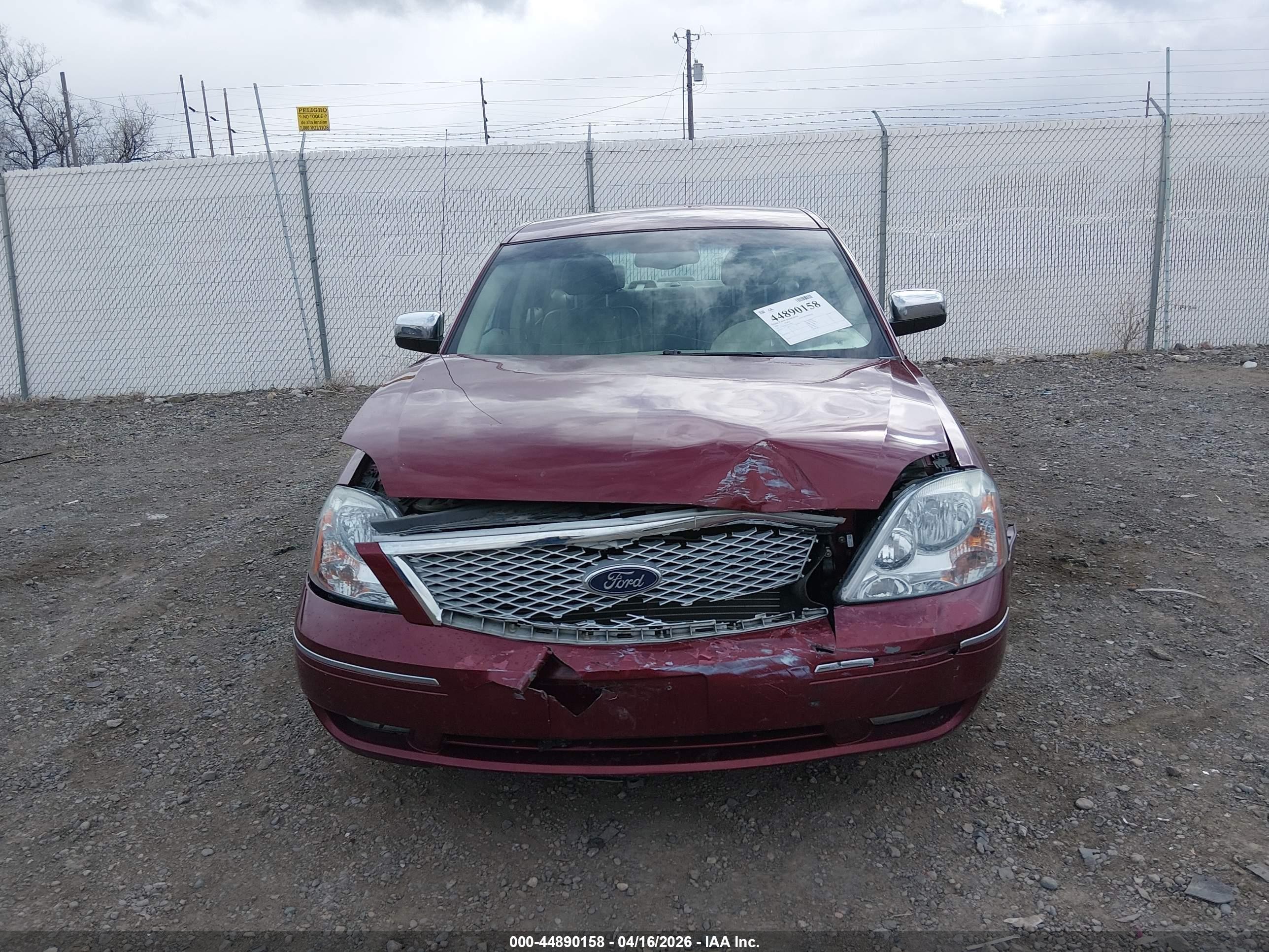 2005 Ford Five Hundred Limited Red vin: 1FAFP25175G176101