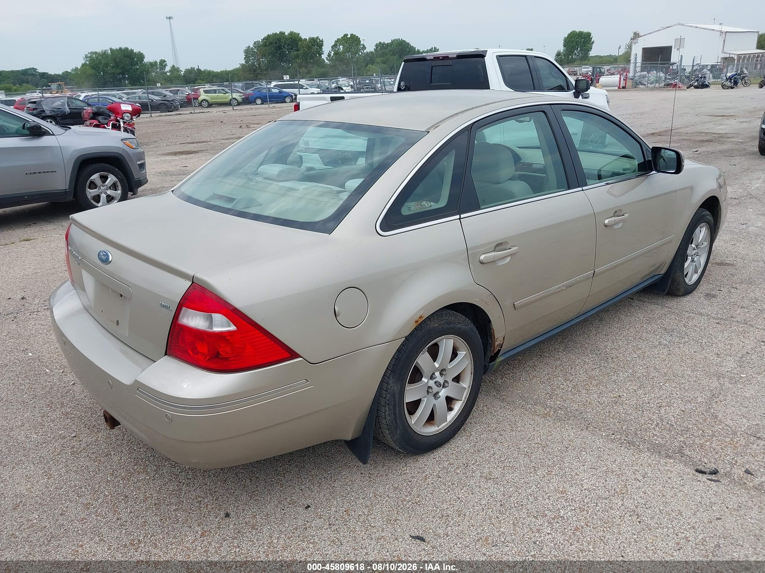2005 Ford Five Hundred Sel Beige vin: 1FAFP27125G149949