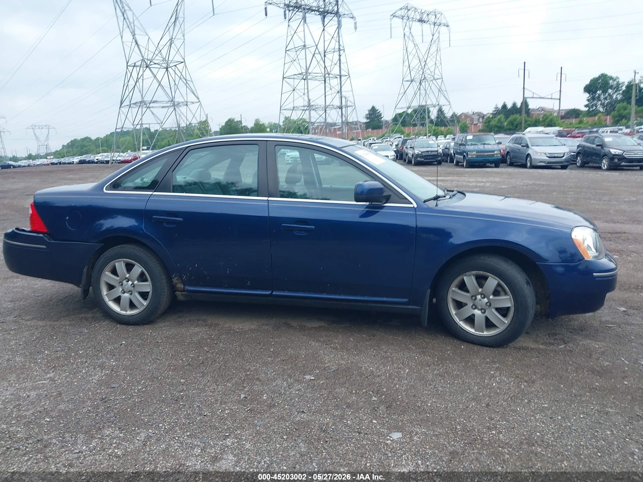 2007 Ford Five Hundred Sel Blue vin: 1FAFP27137G114985