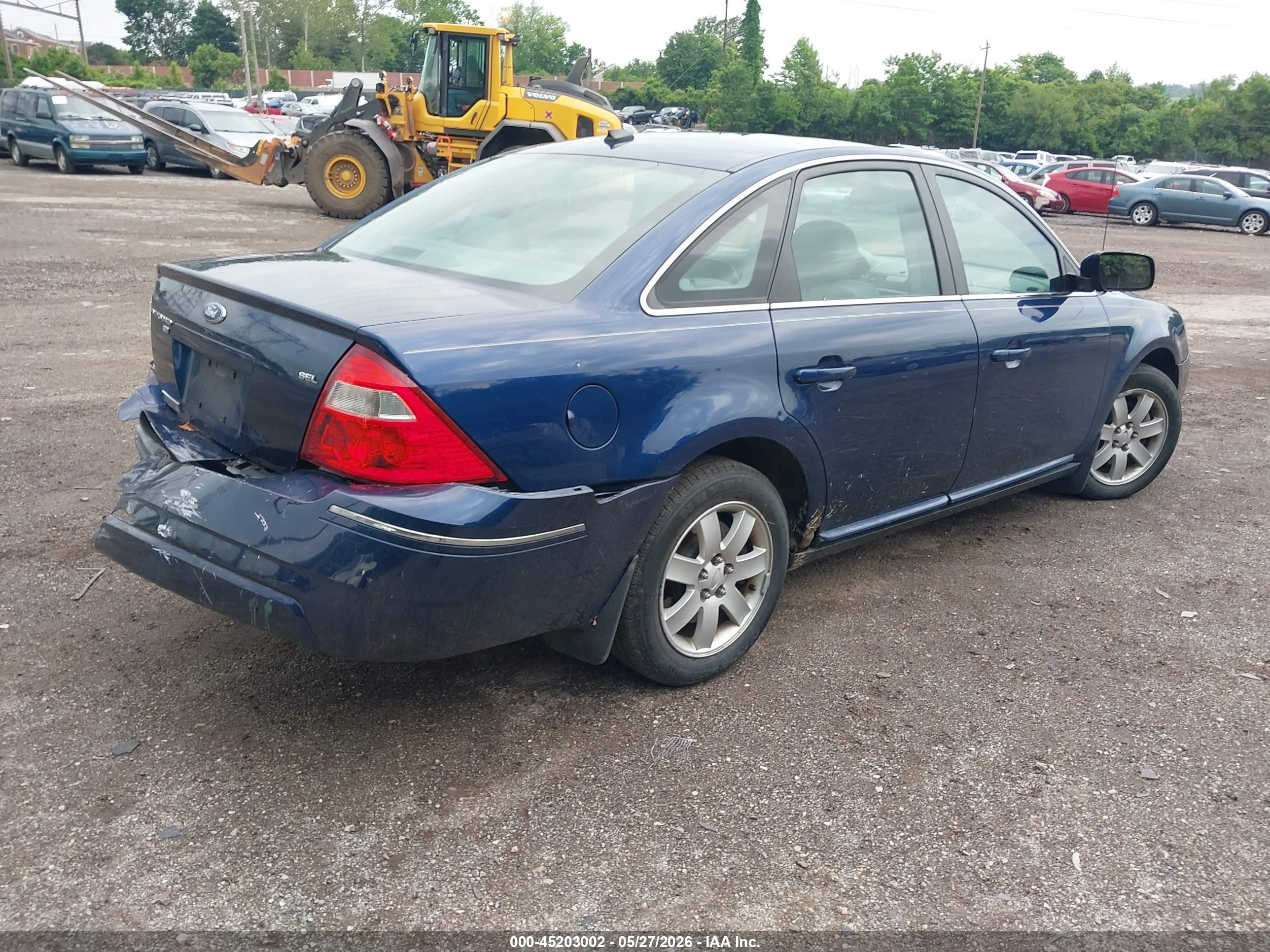 2007 Ford Five Hundred Sel Blue vin: 1FAFP27137G114985