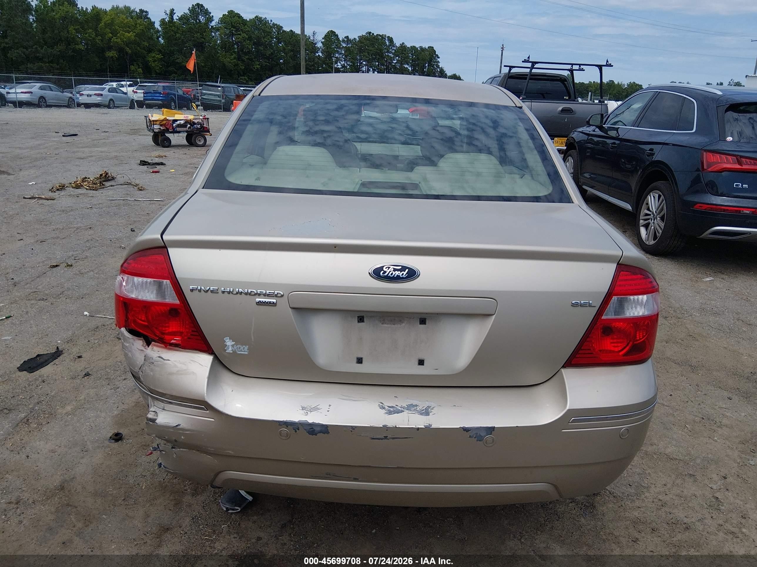 2006 Ford Five Hundred Sel Champagne vin: 1FAFP27166G173477
