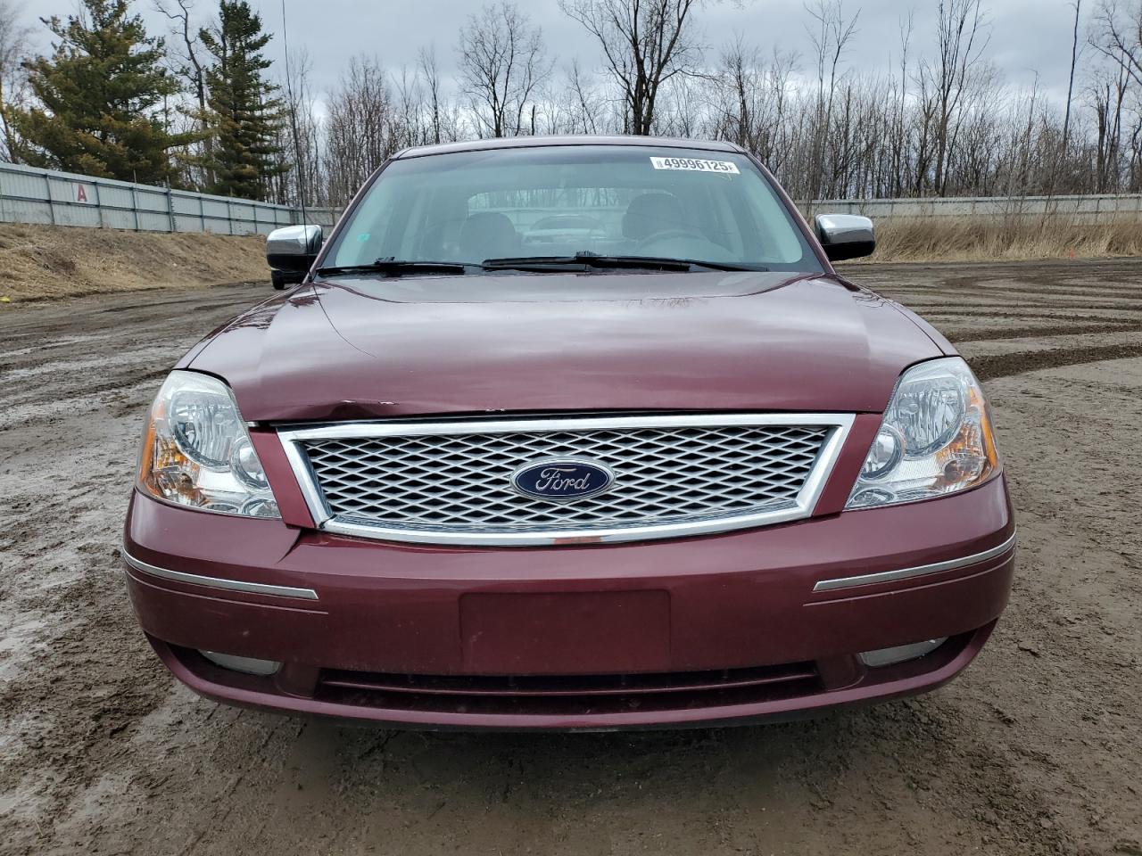 2005 Ford Five Hundred Limited Maroon vin: 1FAFP28175G191967