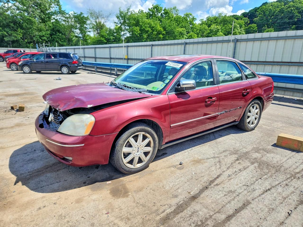 2005 Ford Five Hundred Limited Burgundy vin: 1FAFP28185G125671