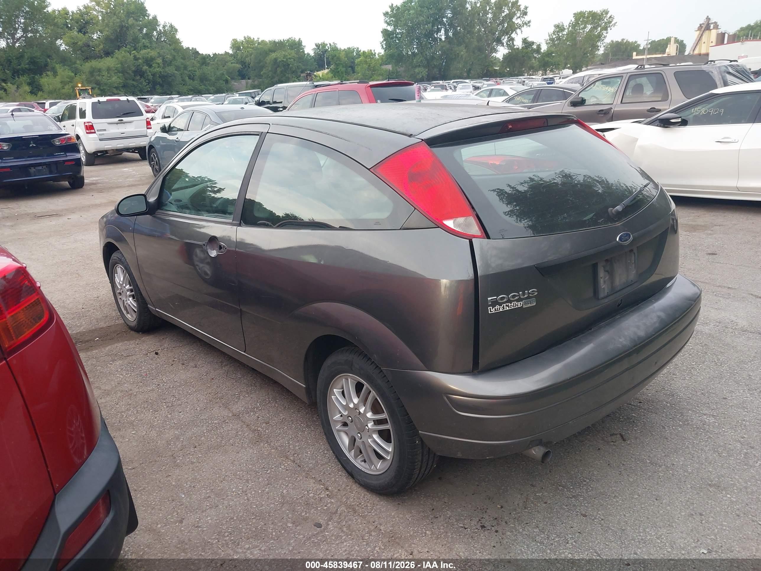 2007 Ford Focus S/se/ses Gray vin: 1FAFP31N07W160183