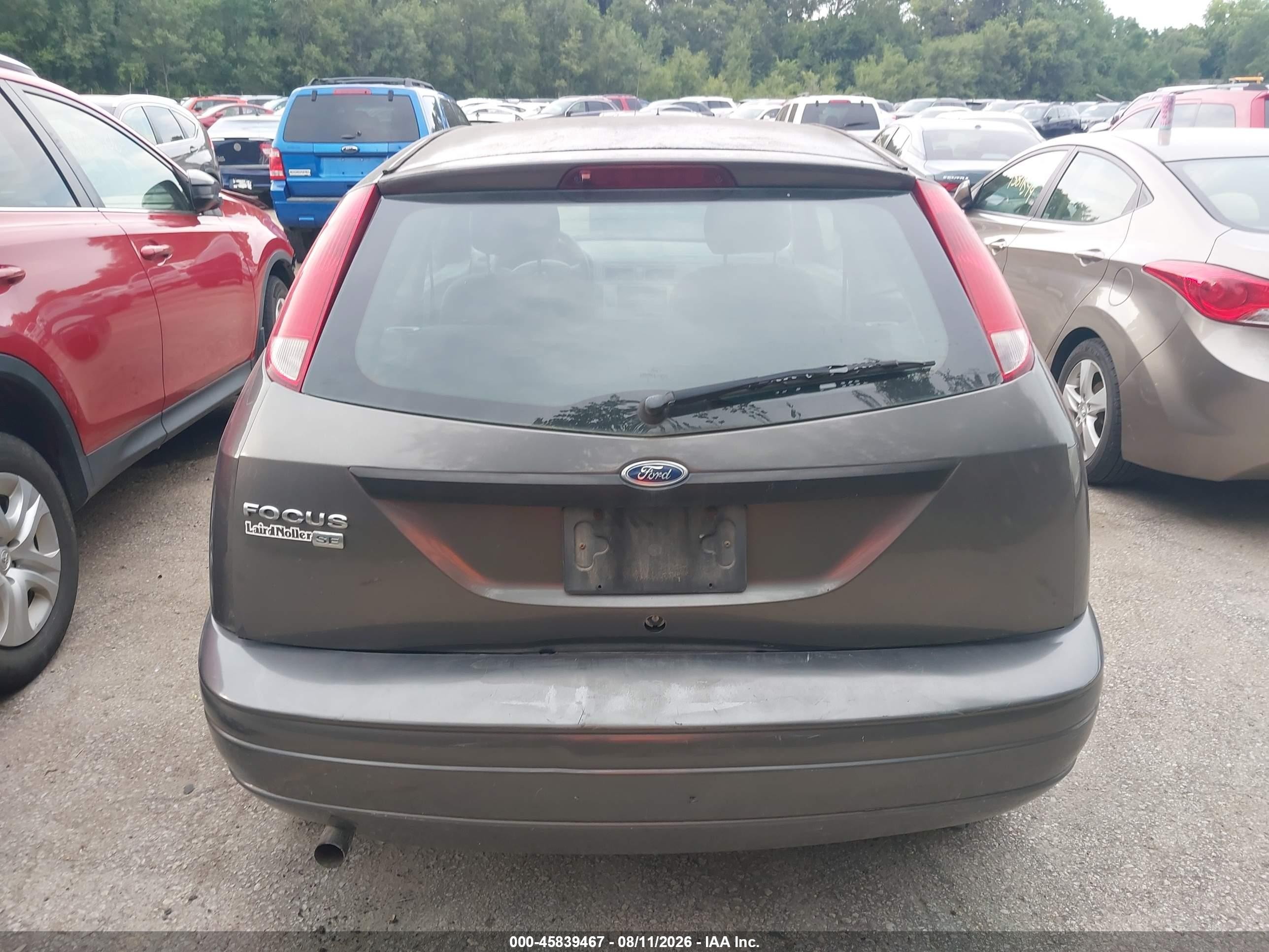 2007 Ford Focus S/se/ses Gray vin: 1FAFP31N07W160183