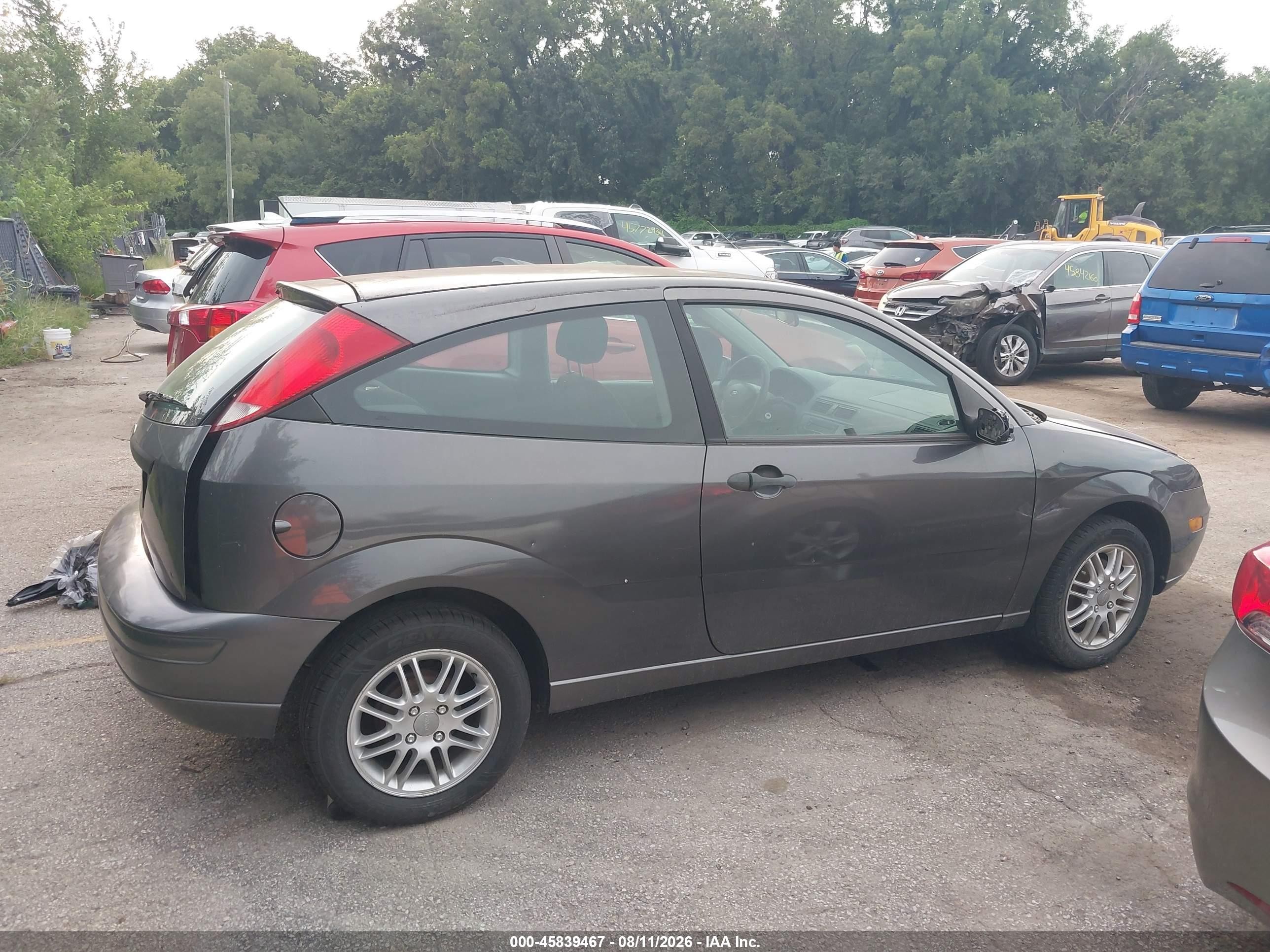 2007 Ford Focus S/se/ses Gray vin: 1FAFP31N07W160183
