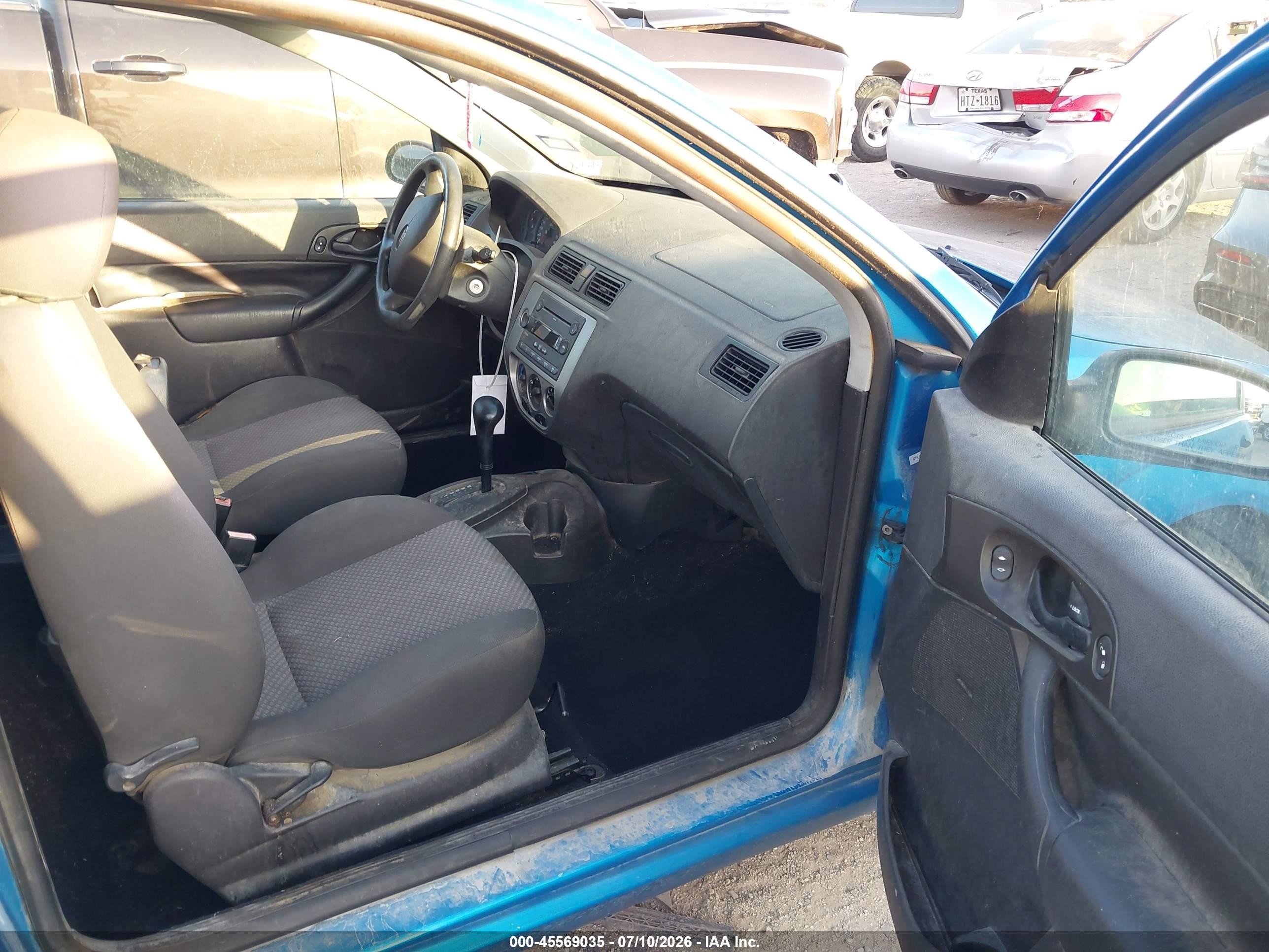 2007 Ford Focus S/se/ses Blue vin: 1FAFP31N07W342496