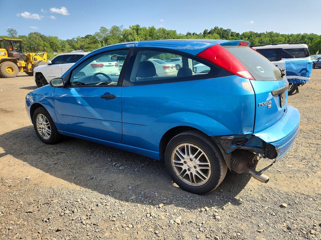 2007 Ford Focus Zx3 Blue vin: 1FAFP31N17W248515