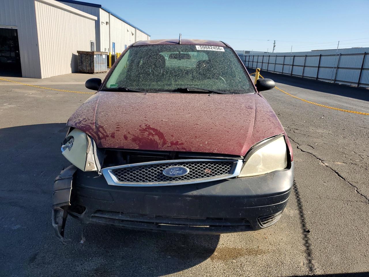 2007 Ford Focus Zx3 Burgundy vin: 1FAFP31N27W287596