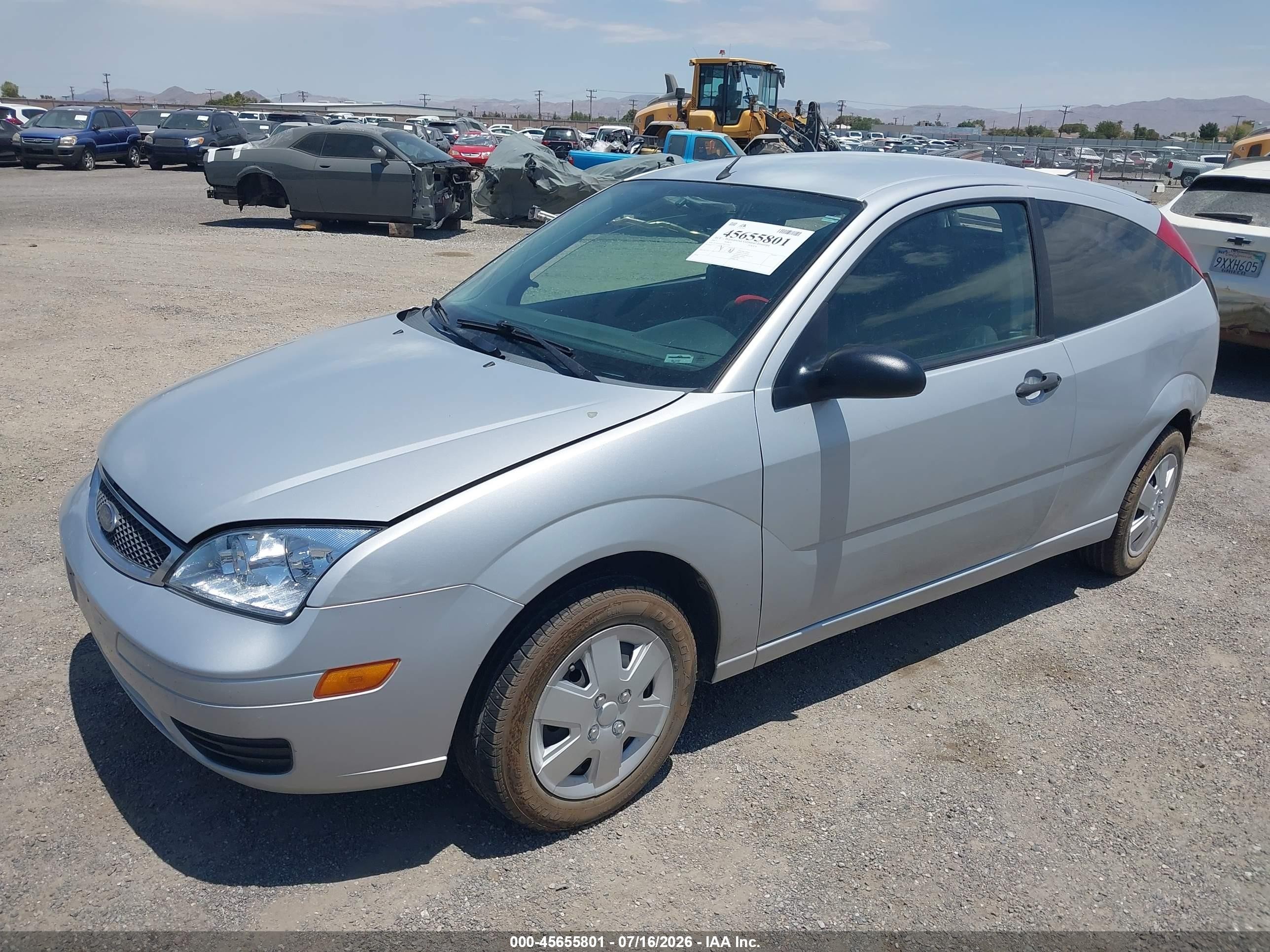 2007 Ford Focus S/se/ses Silver vin: 1FAFP31N77W211663