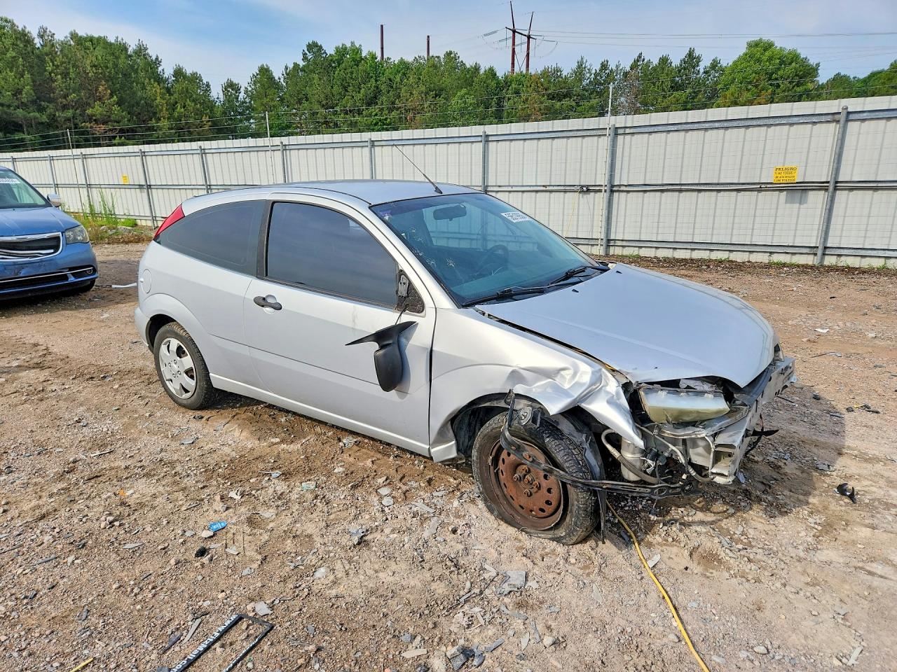 2006 Ford Focus Zx3 Silver vin: 1FAFP31N86W214697