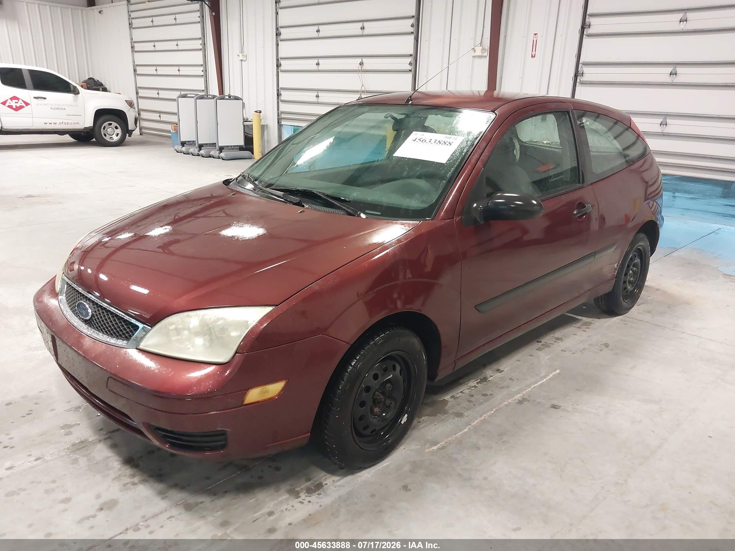 2007 Ford Focus S/se/ses Burgundy vin: 1FAFP31N87W193772