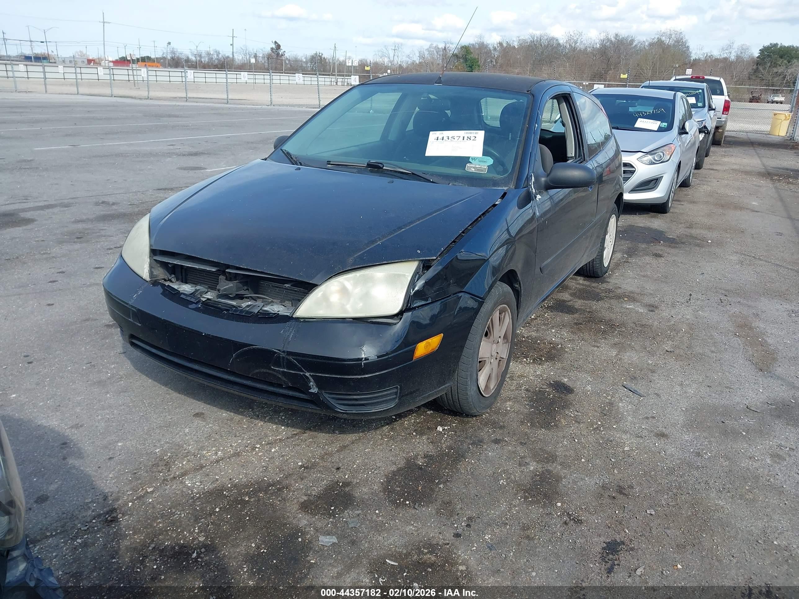2006 Ford Focus Zx3 Черный vin: 1FAFP31N96W142490