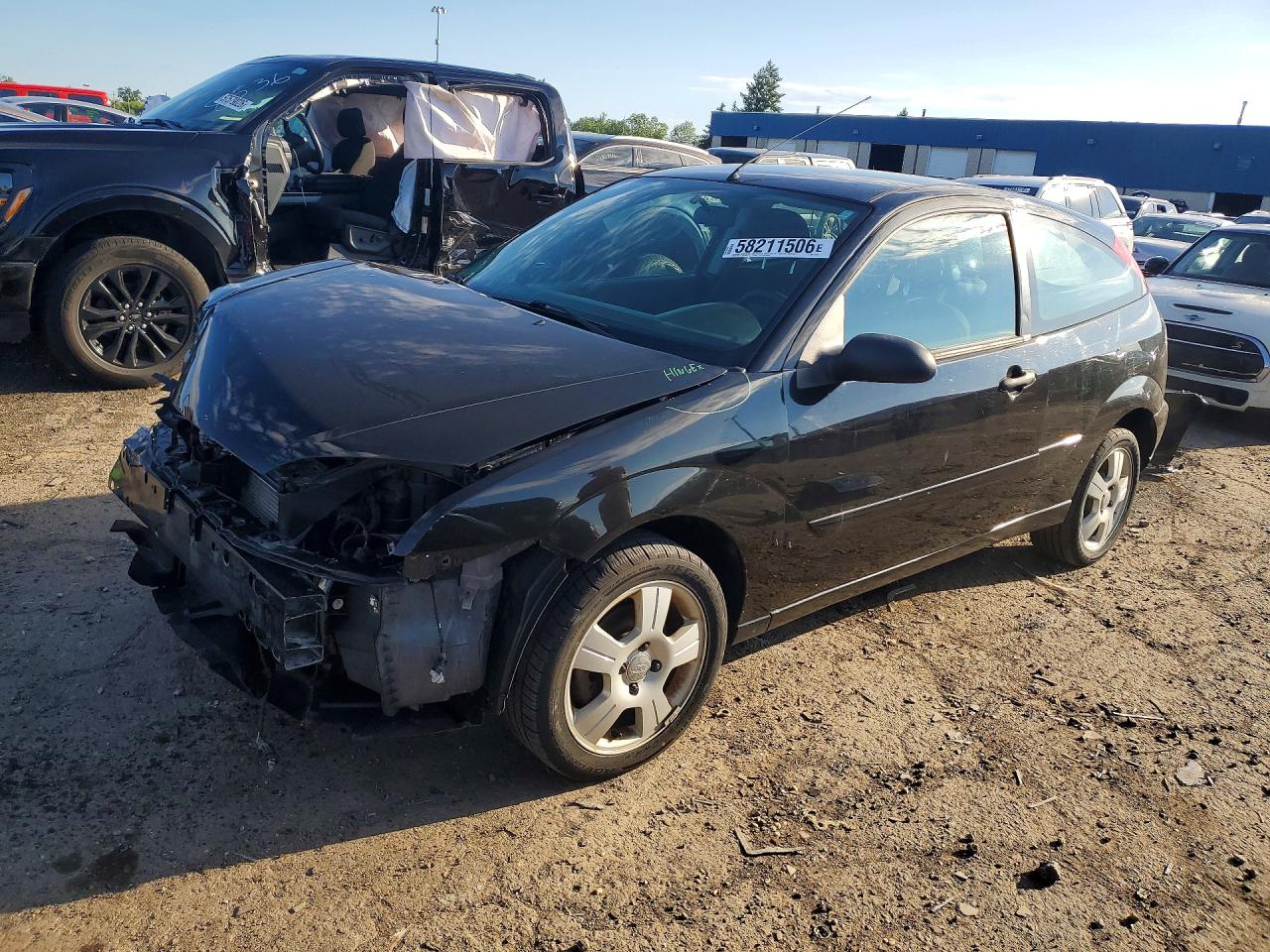 2006 Ford Focus Black vin: 1FAFP31N96W147494