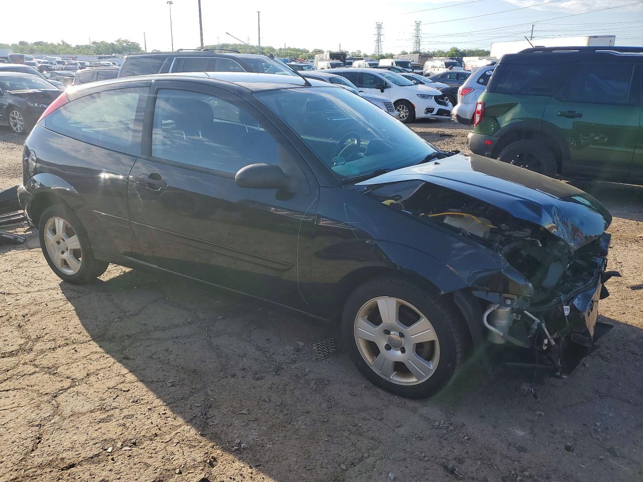 2006 Ford Focus Black vin: 1FAFP31N96W147494
