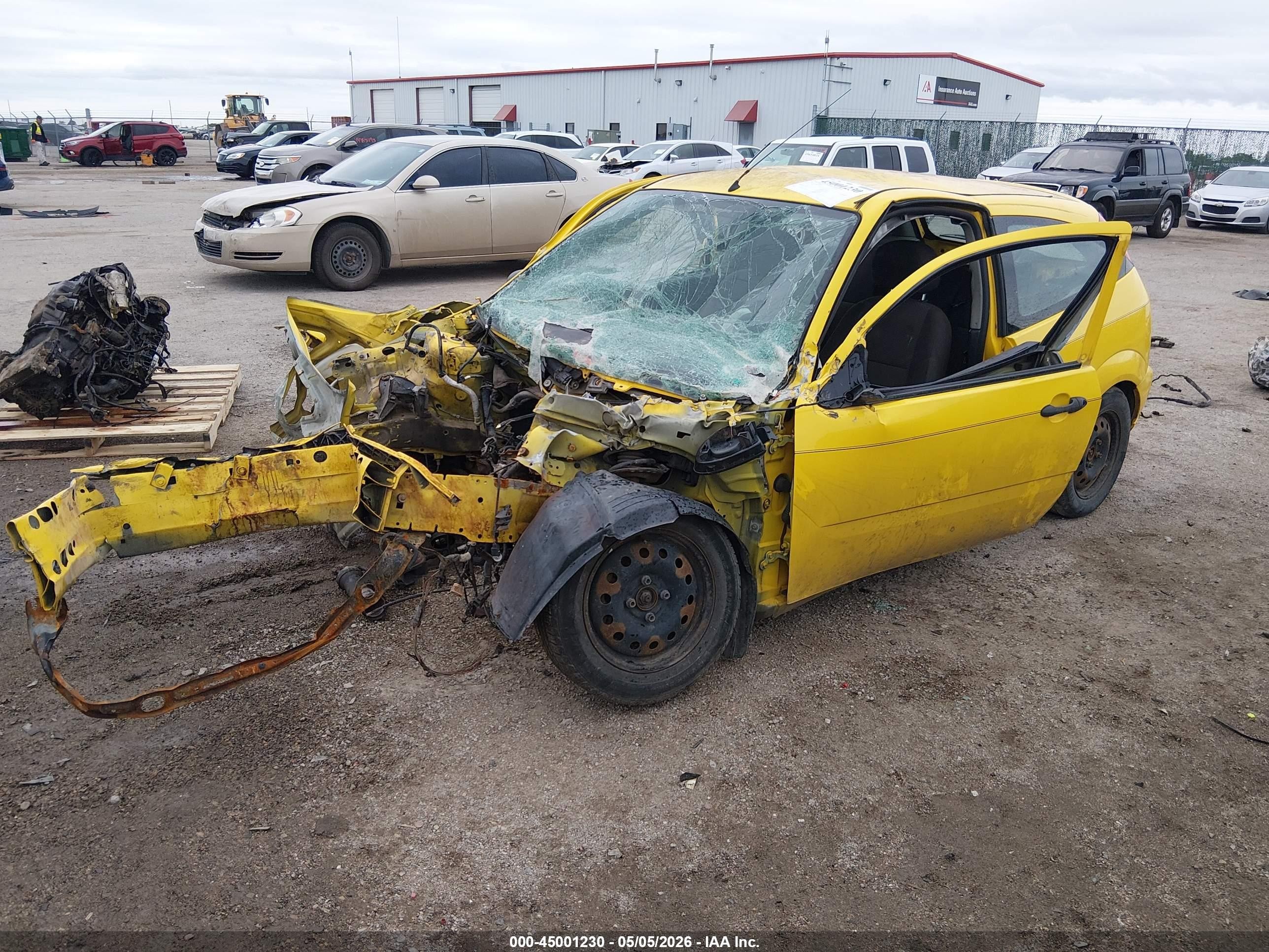 2007 Ford Focus S/se/ses Yellow vin: 1FAFP31N97W205332