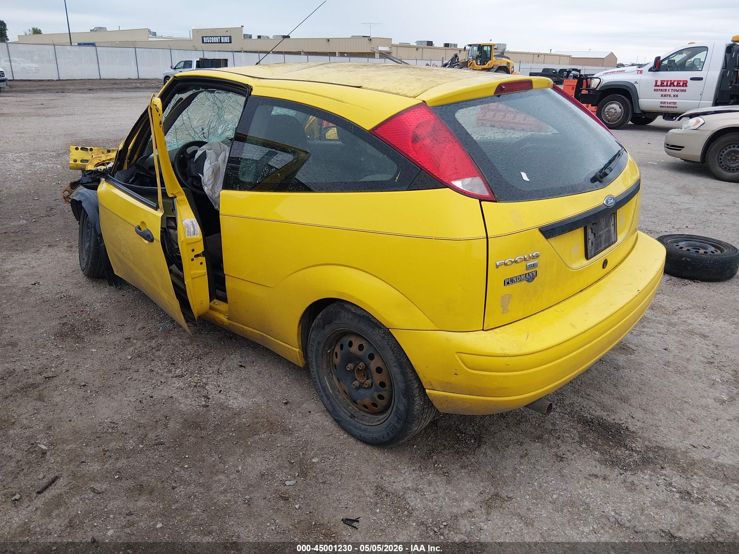 2007 Ford Focus S/se/ses Yellow vin: 1FAFP31N97W205332