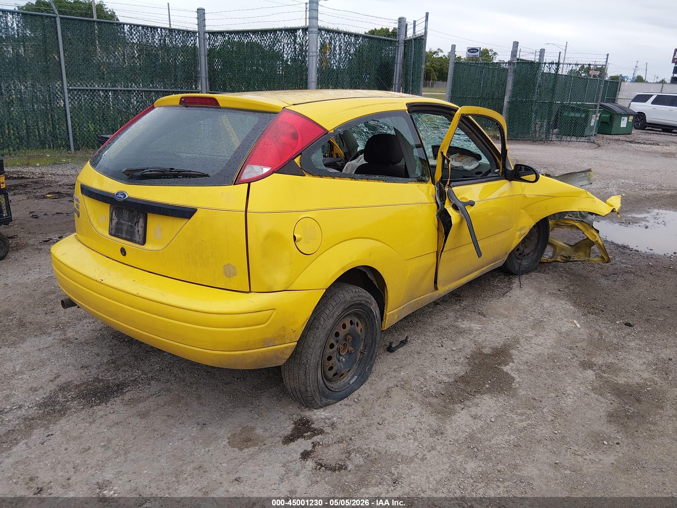2007 Ford Focus S/se/ses Yellow vin: 1FAFP31N97W205332