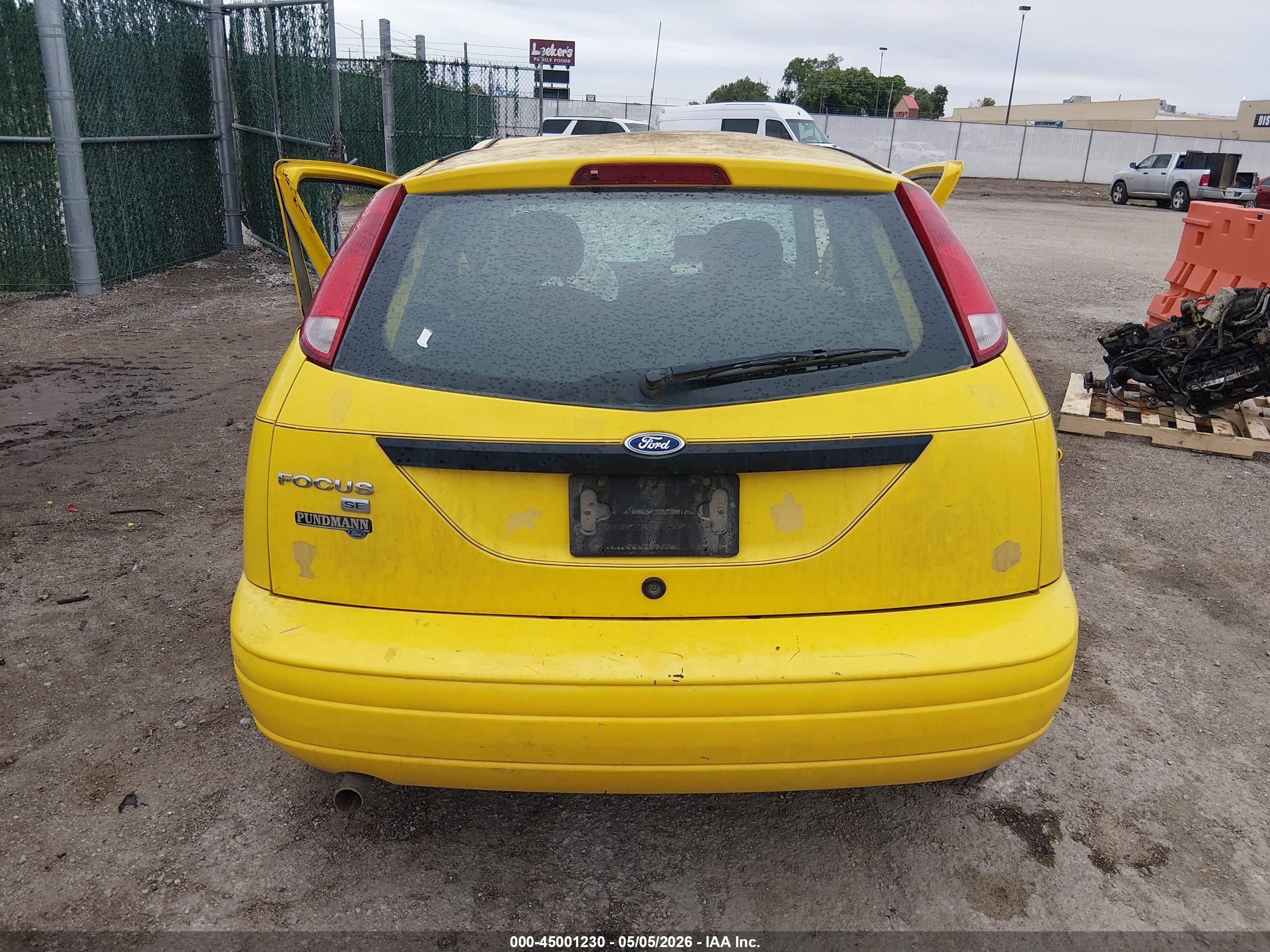 2007 Ford Focus S/se/ses Yellow vin: 1FAFP31N97W205332
