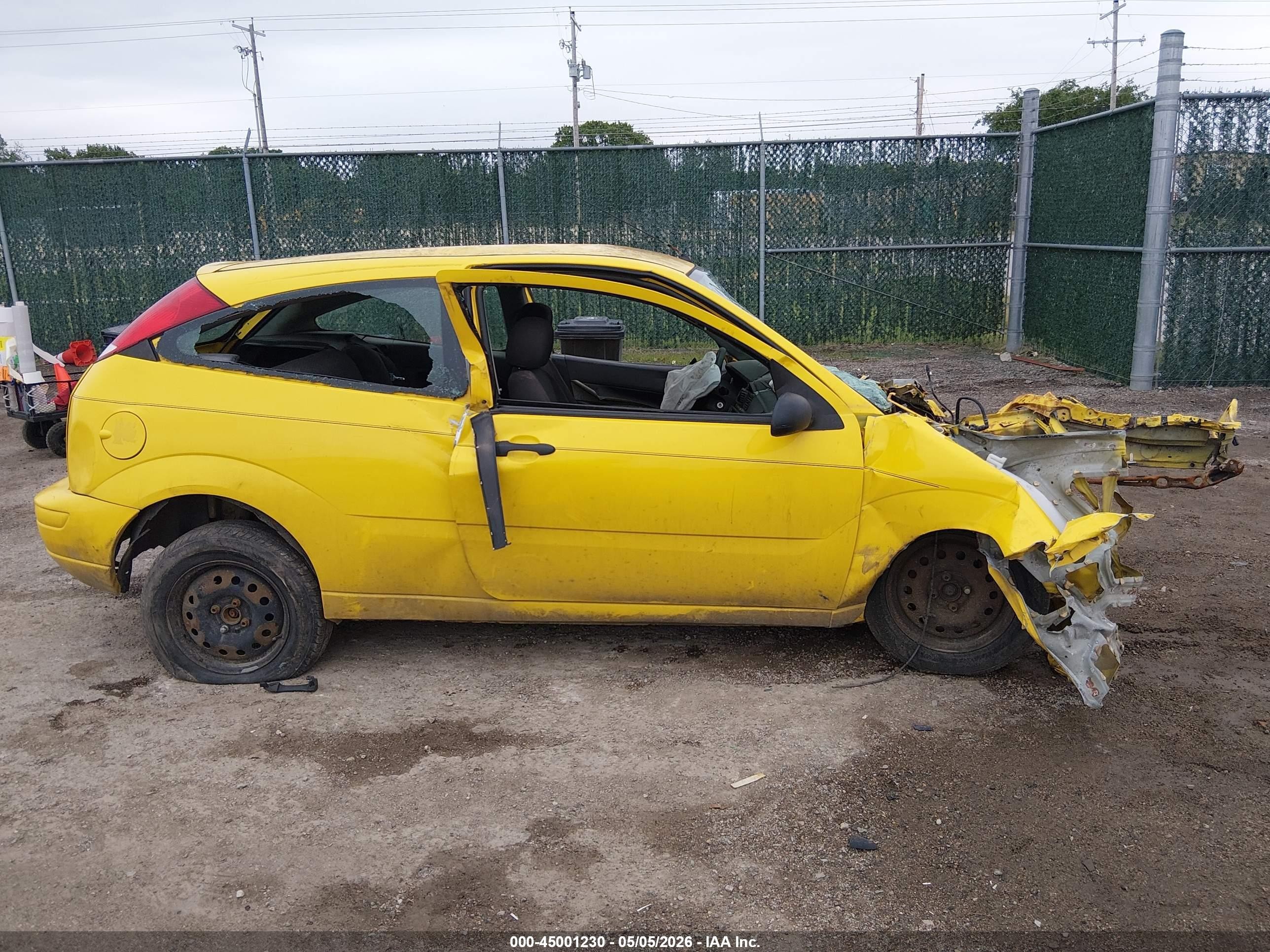 2007 Ford Focus S/se/ses Yellow vin: 1FAFP31N97W205332