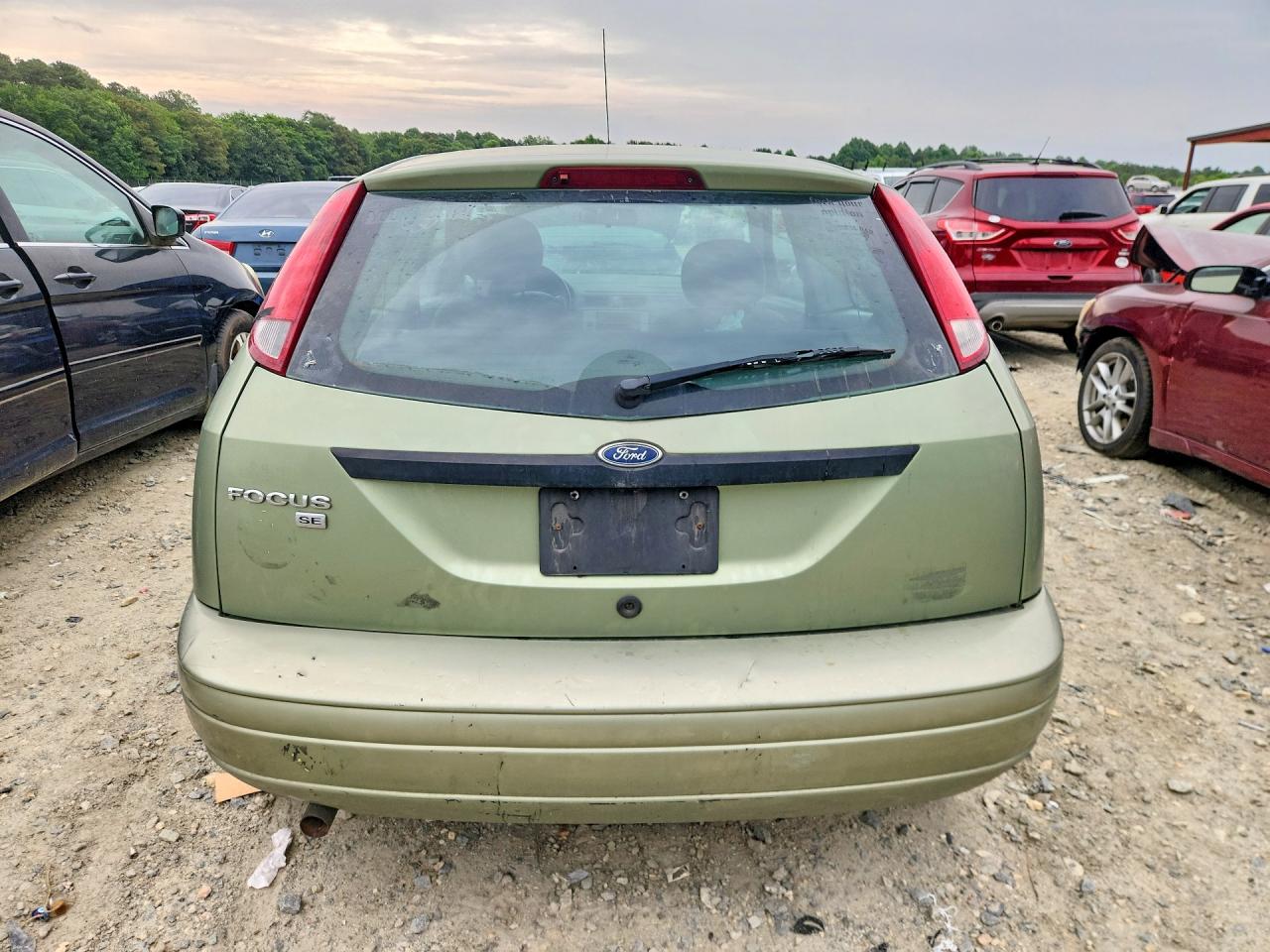 2007 Ford Focus Zx3 Green vin: 1FAFP31NX7W338763