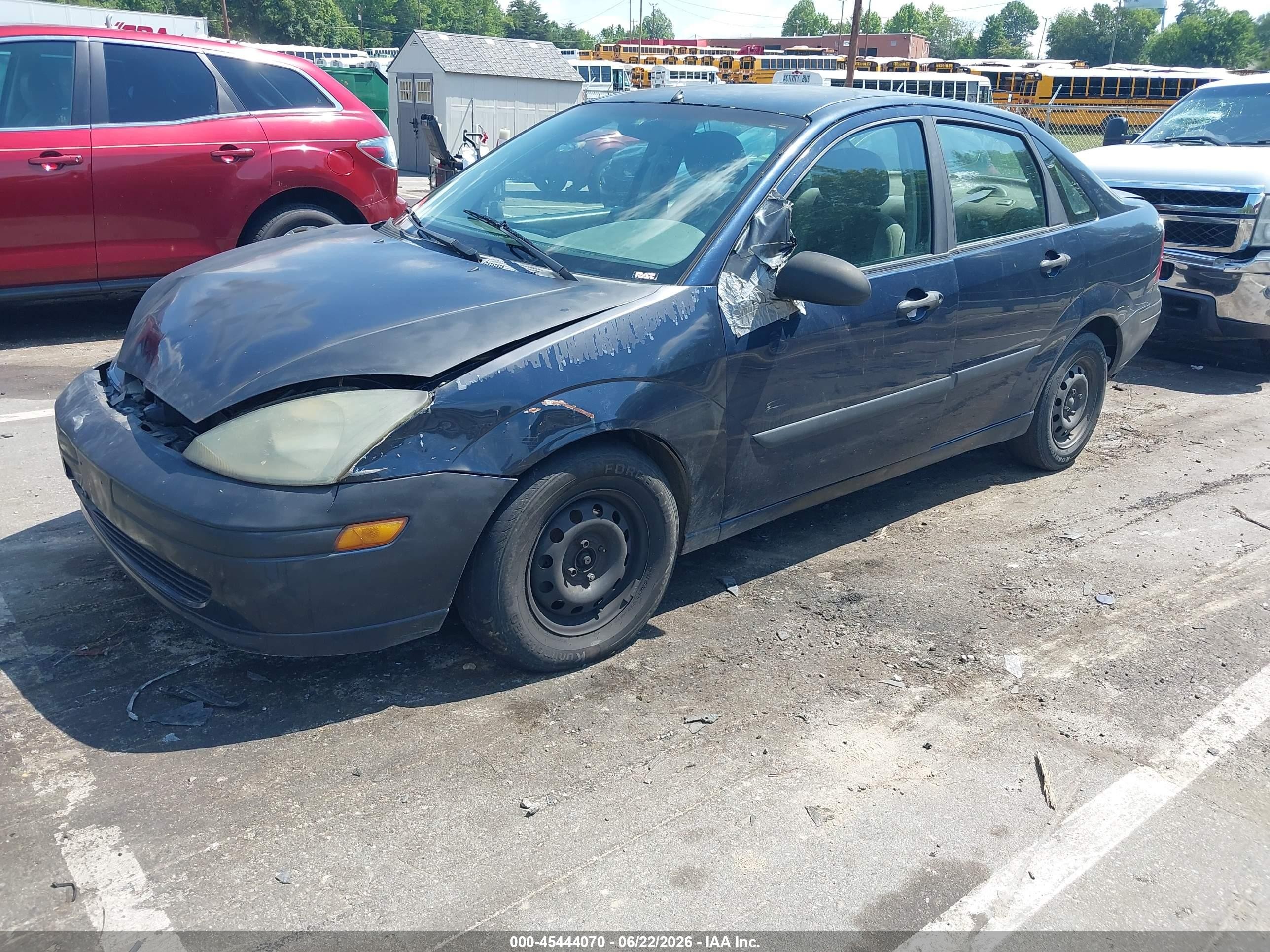 2003 Ford Focus Lx Blue vin: 1FAFP33P03W102406