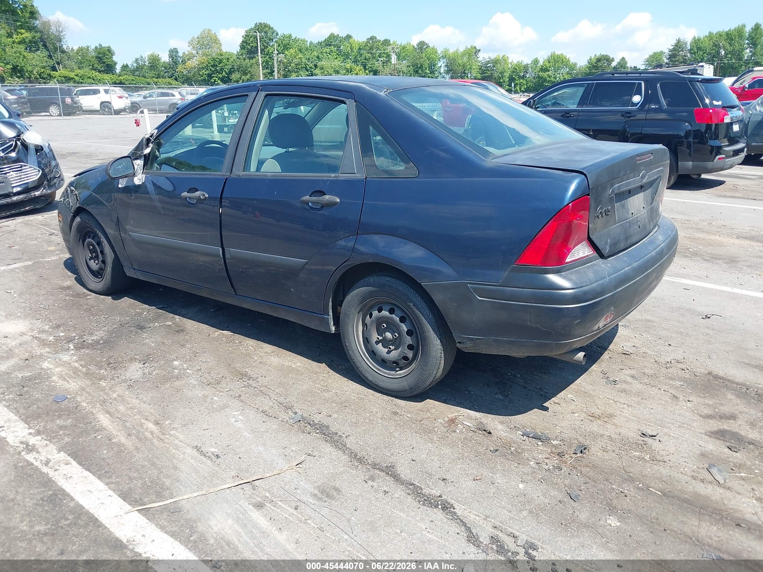 2003 Ford Focus Lx Blue vin: 1FAFP33P03W102406