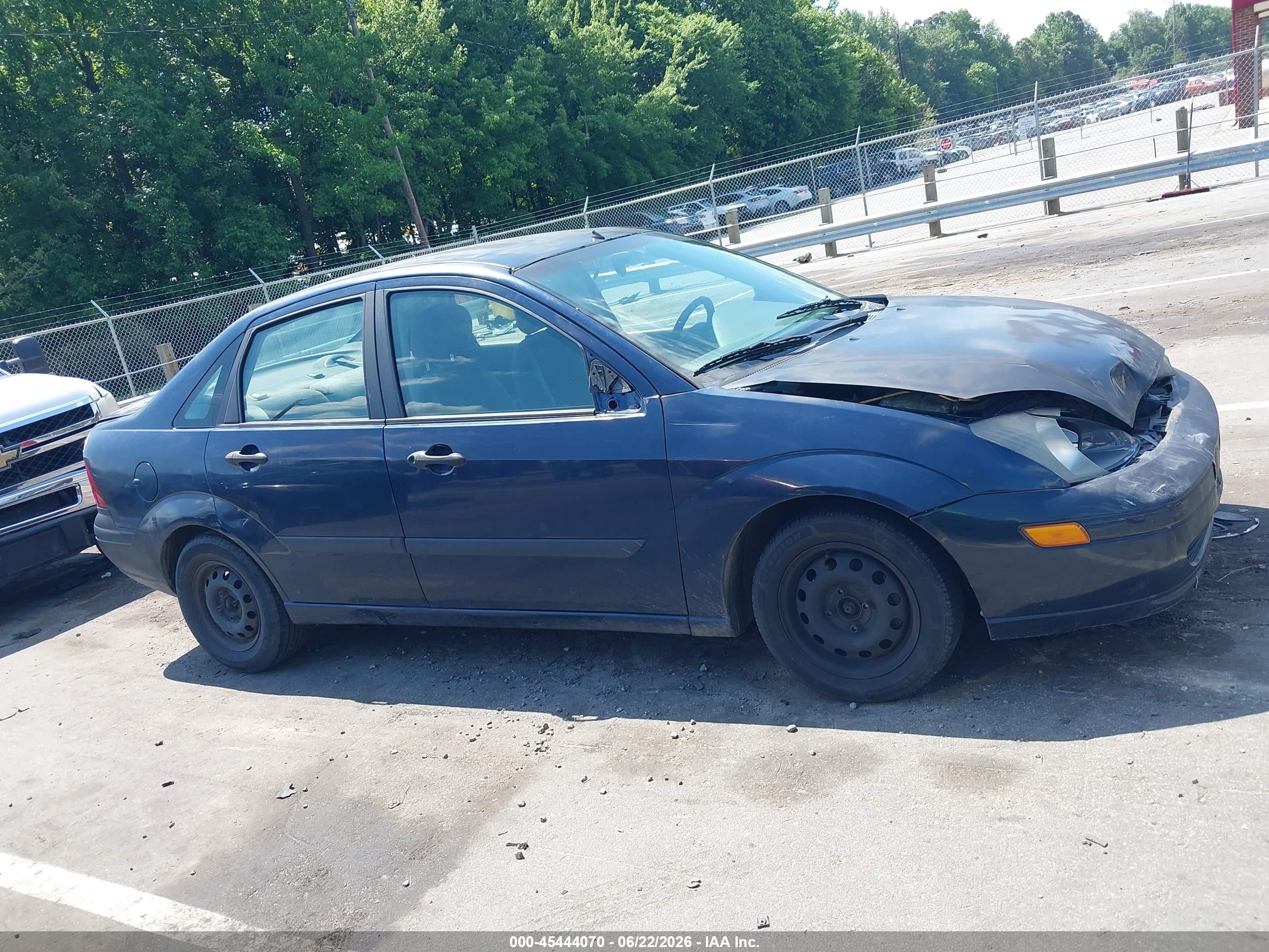 2003 Ford Focus Lx Blue vin: 1FAFP33P03W102406