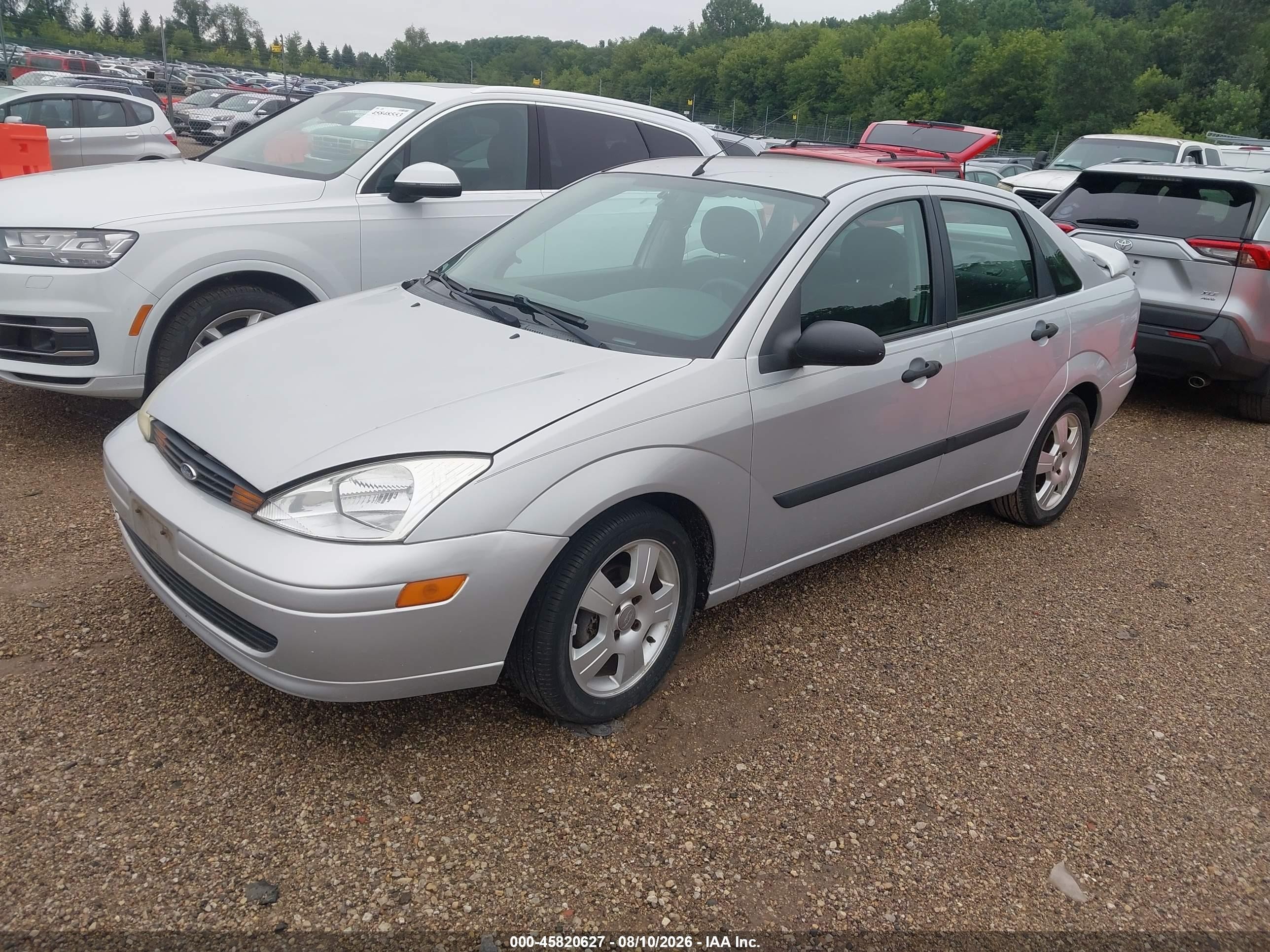 2002 Ford Focus Lx Base/lx Premium Silver vin: 1FAFP33P12W265581