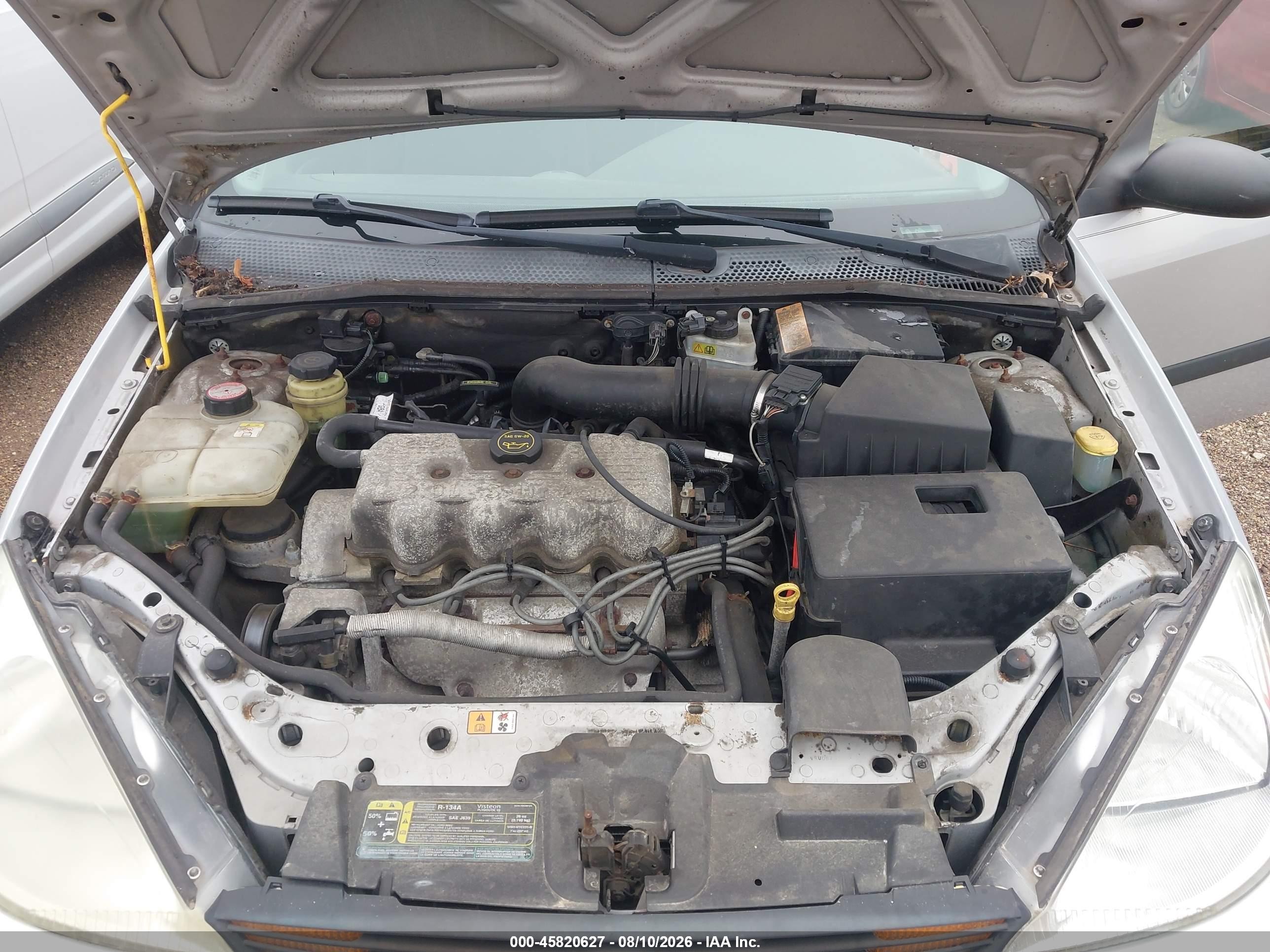 2002 Ford Focus Lx Base/lx Premium Silver vin: 1FAFP33P12W265581