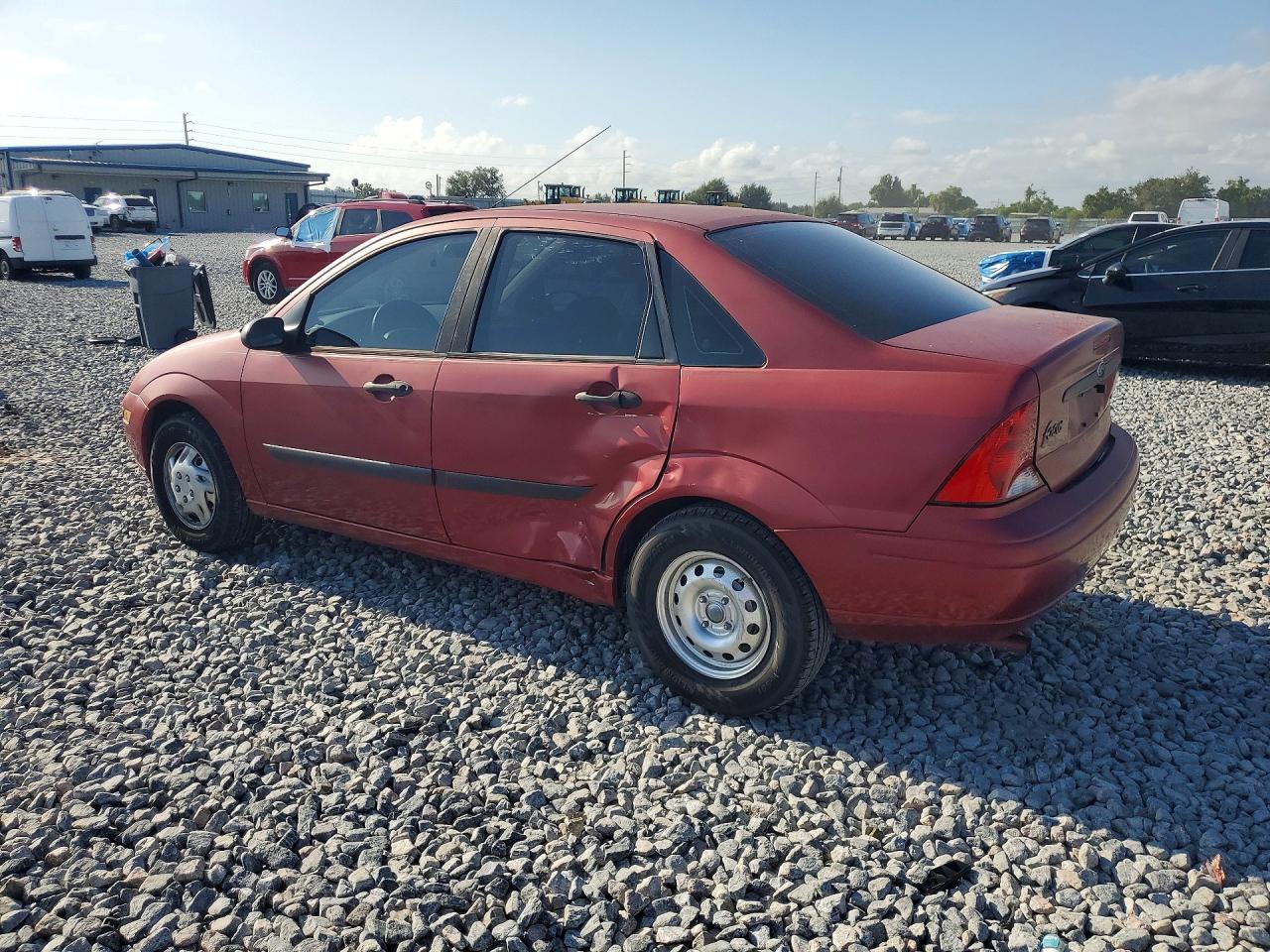 2004 Ford Focus Lx Burgundy vin: 1FAFP33P24W197357