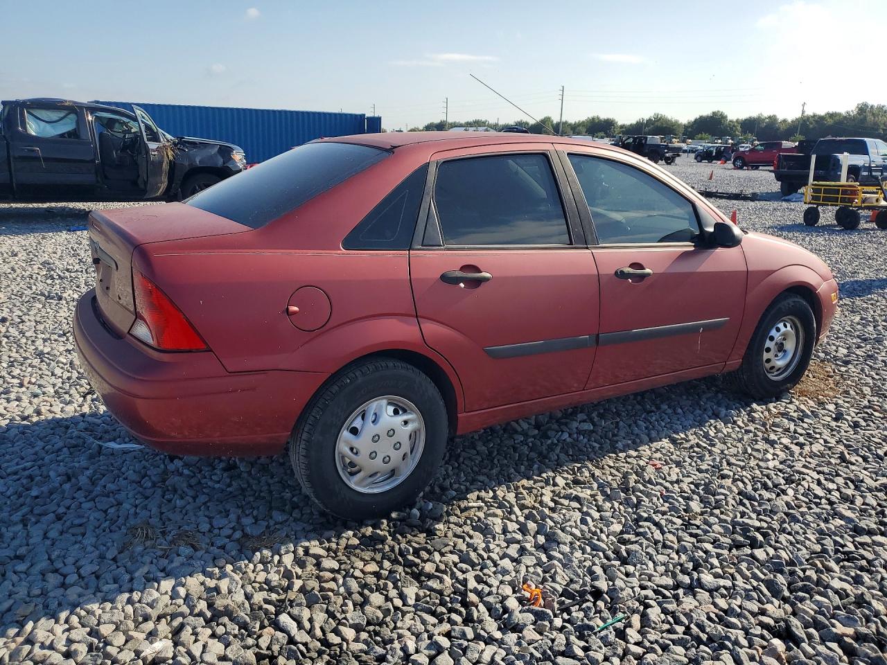 2004 Ford Focus Lx Burgundy vin: 1FAFP33P24W197357