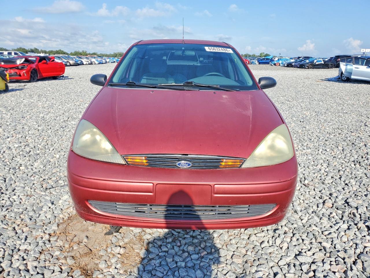 2004 Ford Focus Lx Burgundy vin: 1FAFP33P24W197357