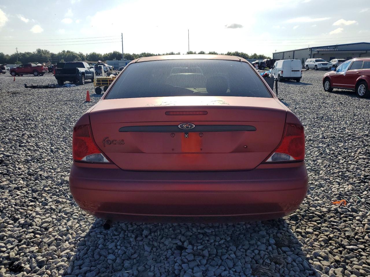 2004 Ford Focus Lx Burgundy vin: 1FAFP33P24W197357