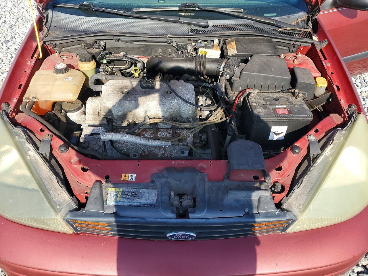 2004 Ford Focus Lx Burgundy vin: 1FAFP33P24W197357