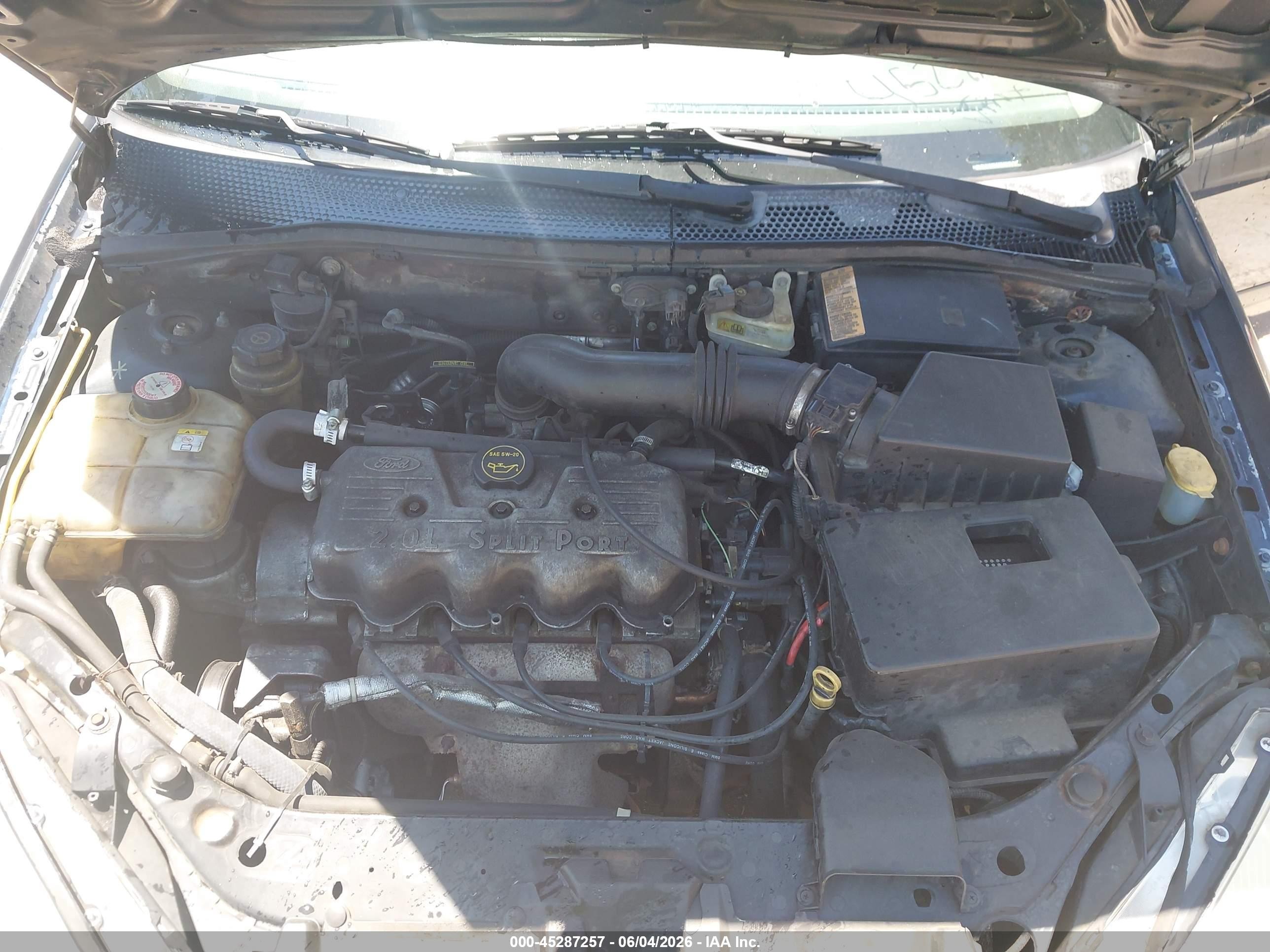 2002 Ford Focus Lx Blue vin: 1FAFP33P32W282639