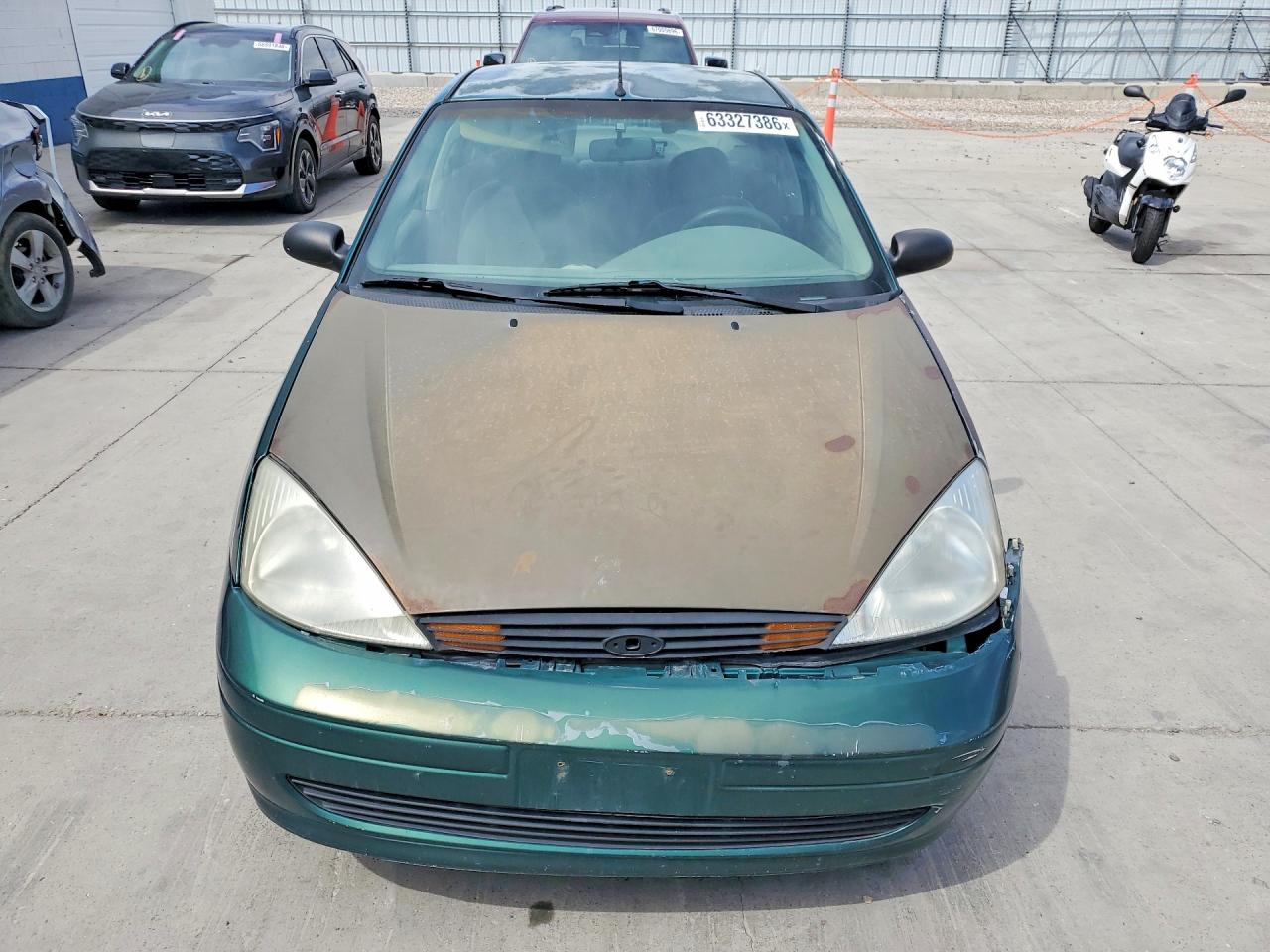 2001 Ford Focus Lx Teal vin: 1FAFP33P71W156959