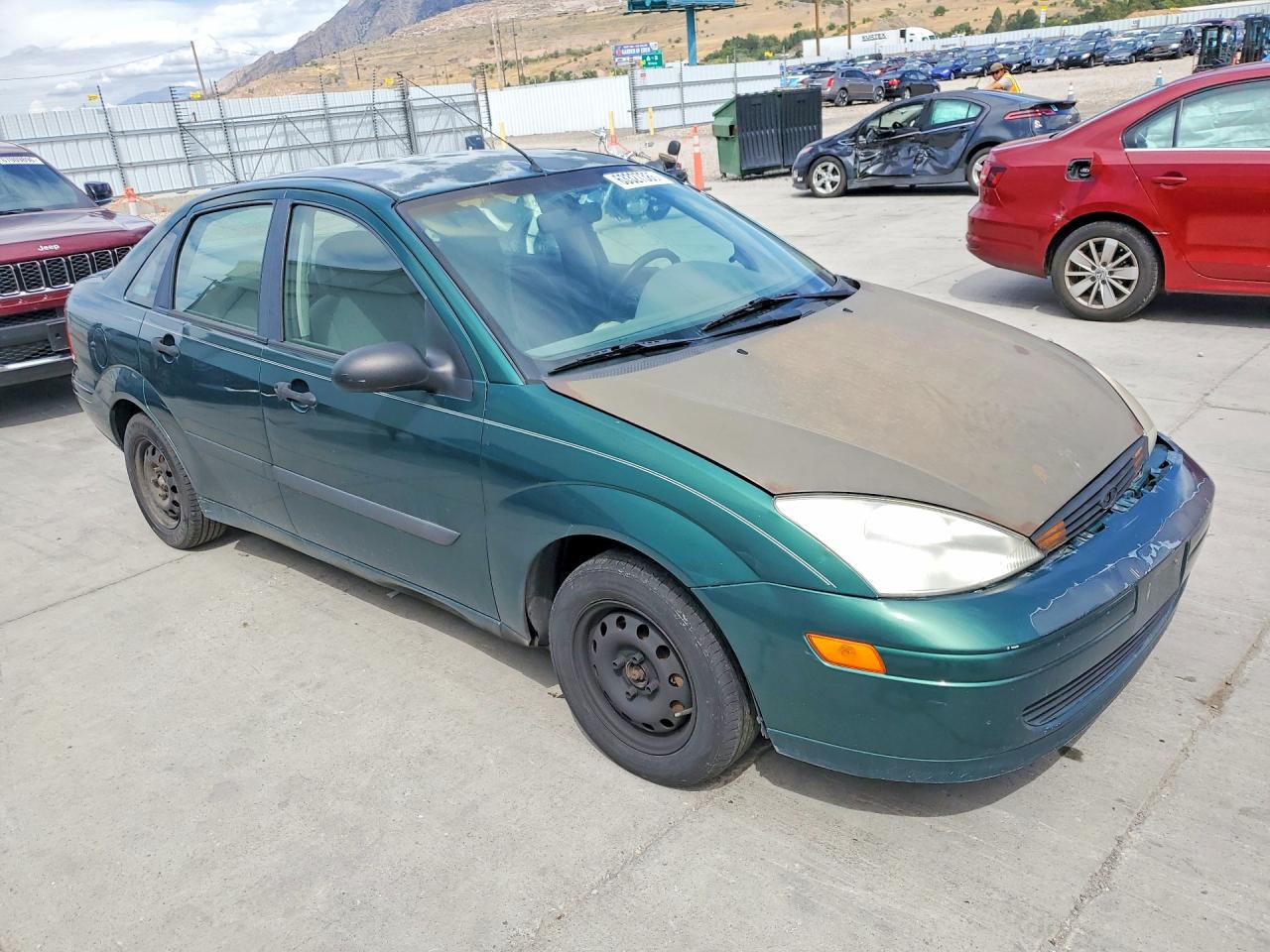 2001 Ford Focus Lx Teal vin: 1FAFP33P71W156959