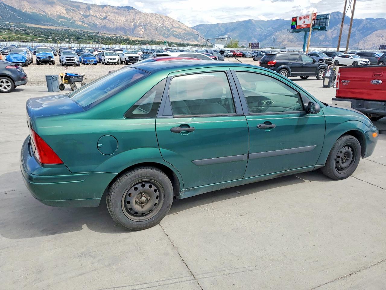 2001 Ford Focus Lx Teal vin: 1FAFP33P71W156959