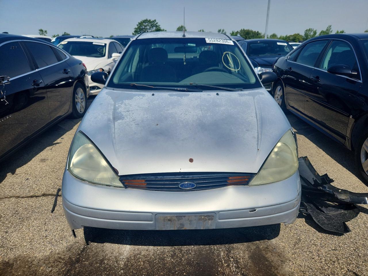 2002 Ford Focus Lx Gray vin: 1FAFP33P72W300270