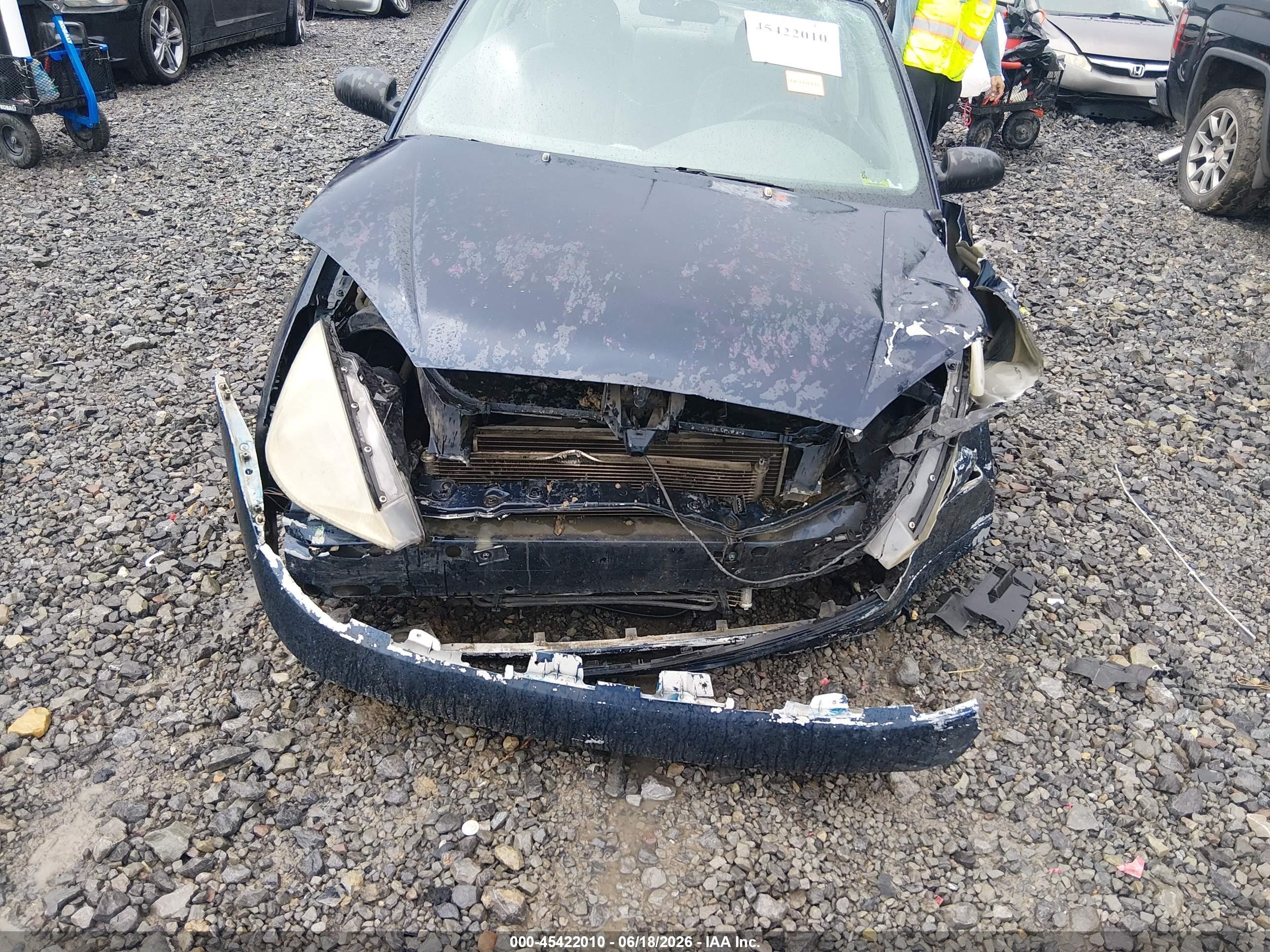 2003 Ford Focus Lx Blue vin: 1FAFP33P83W244731