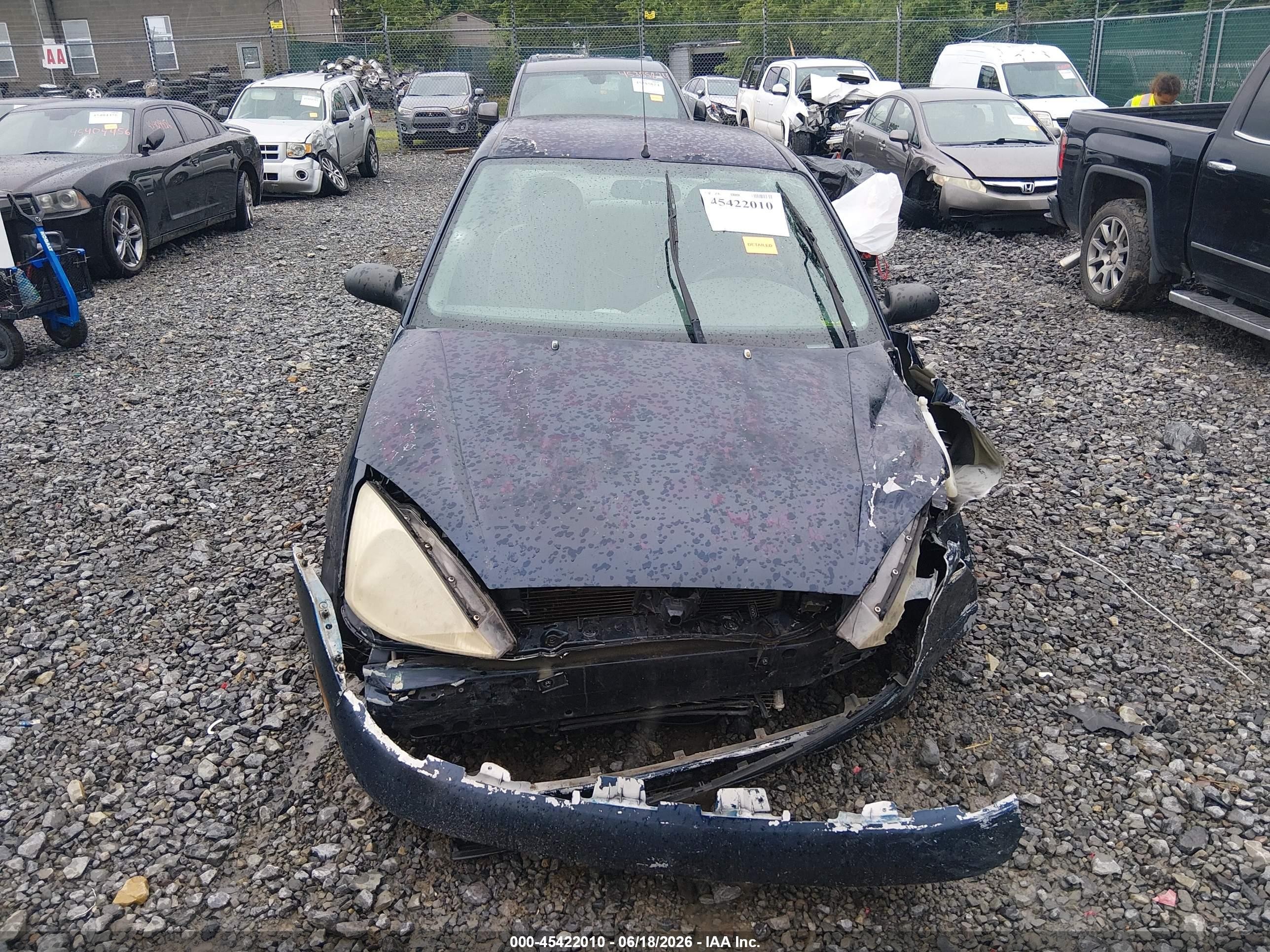 2003 Ford Focus Lx Blue vin: 1FAFP33P83W244731