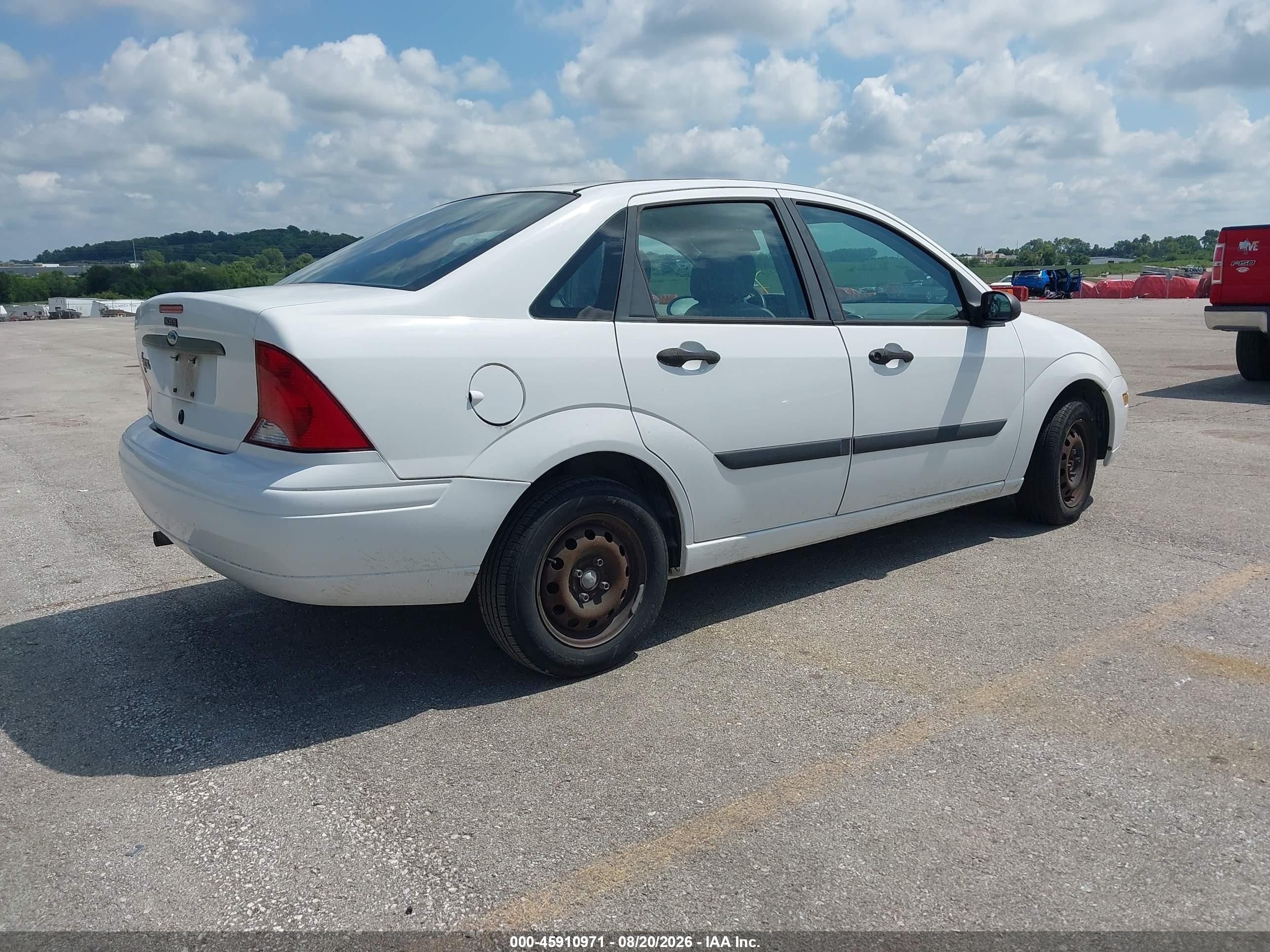 2003 Ford Focus Lx White vin: 1FAFP33P83W340911