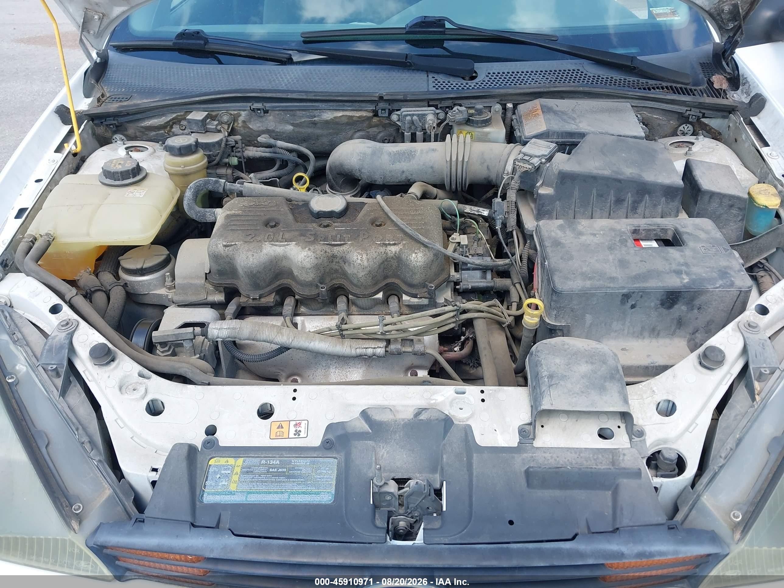 2003 Ford Focus Lx White vin: 1FAFP33P83W340911