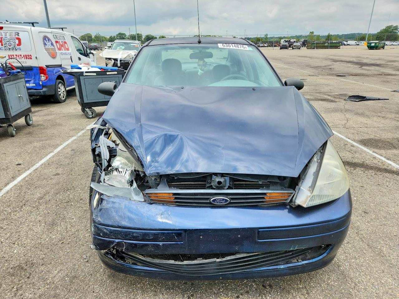 2003 Ford Focus Lx Blue vin: 1FAFP33PX3W267816