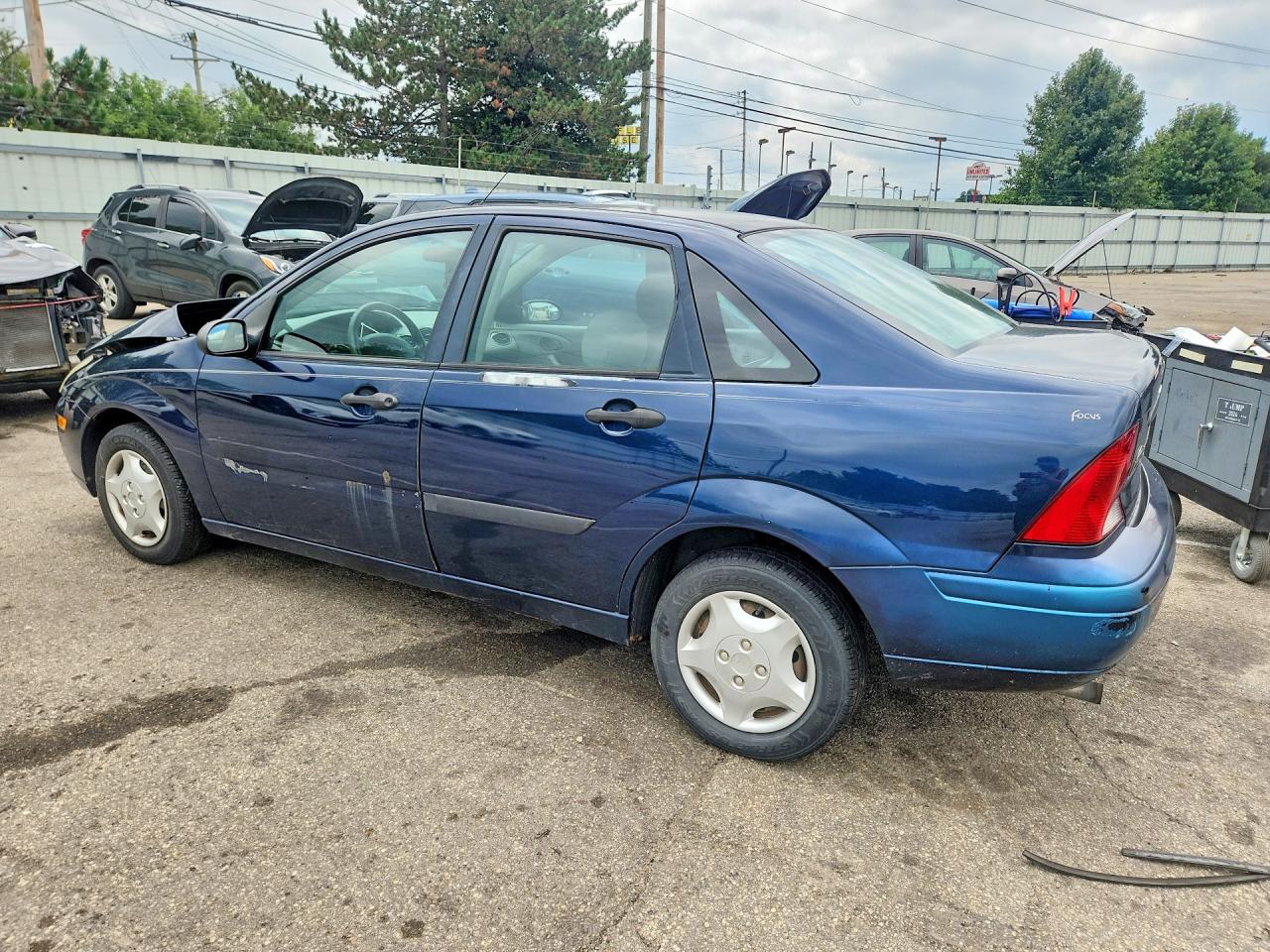 2003 Ford Focus Lx Blue vin: 1FAFP33PX3W267816