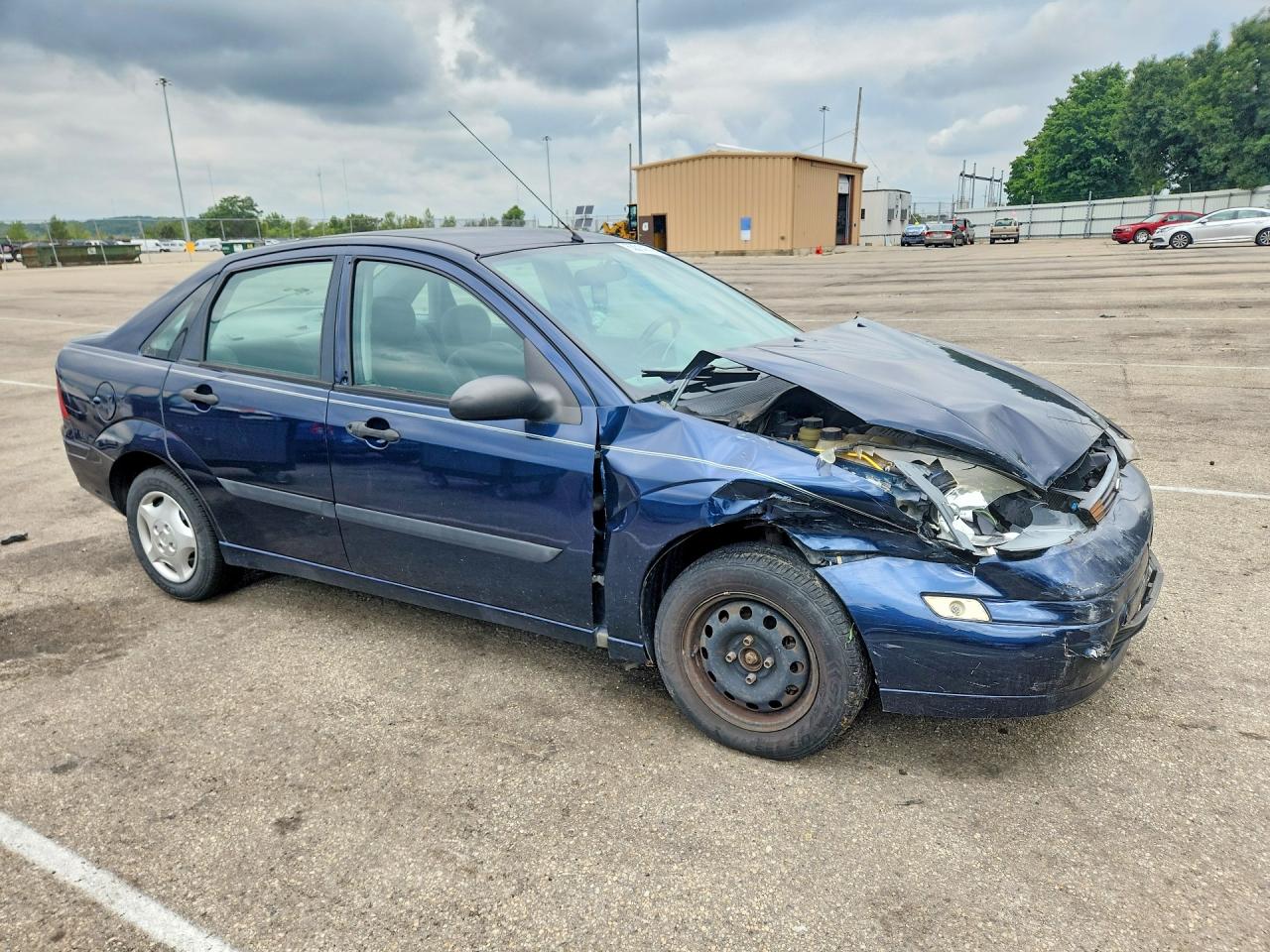 2003 Ford Focus Lx Blue vin: 1FAFP33PX3W267816