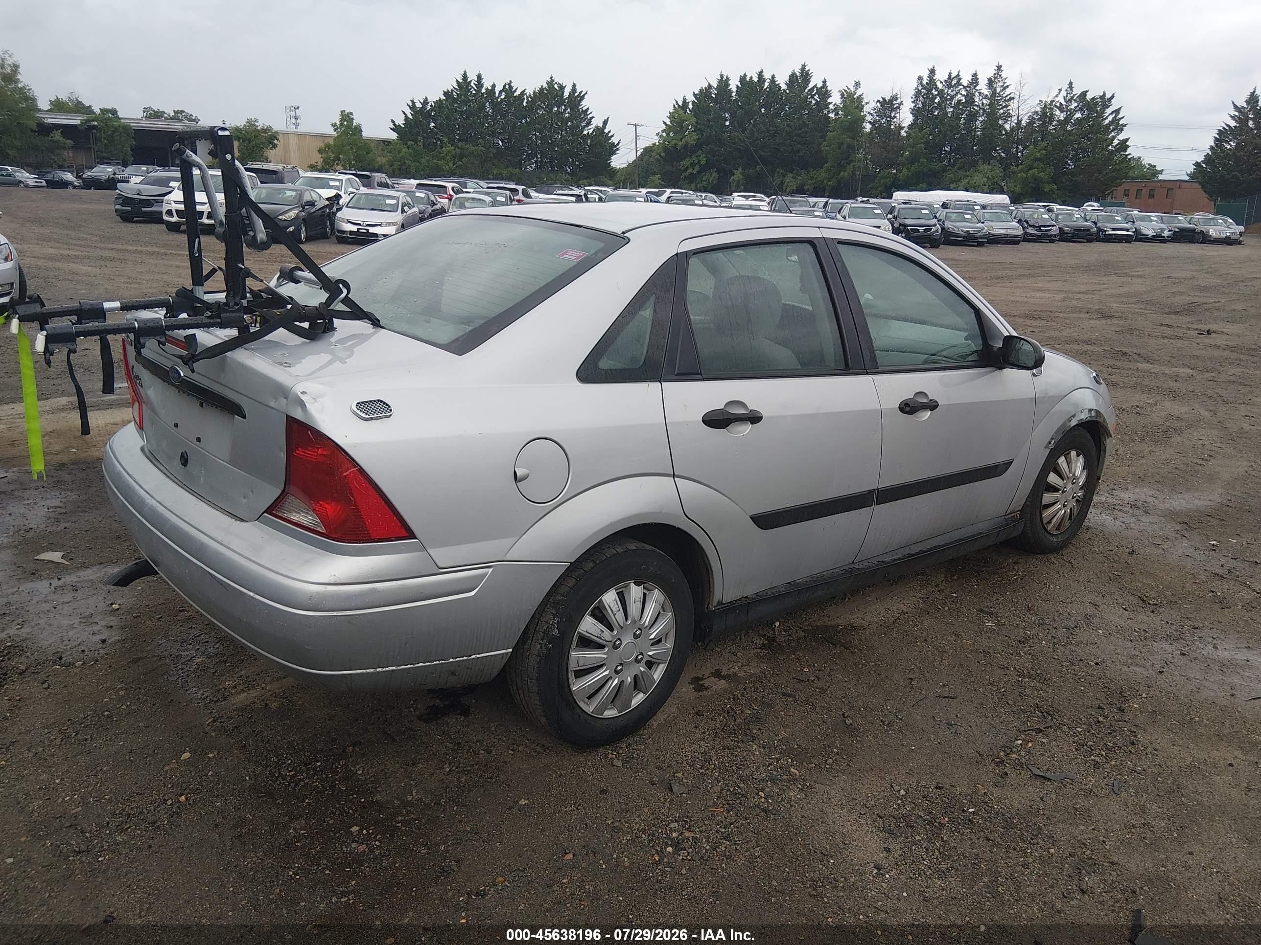 2003 Ford Focus Lx Silver vin: 1FAFP33Z93W253083