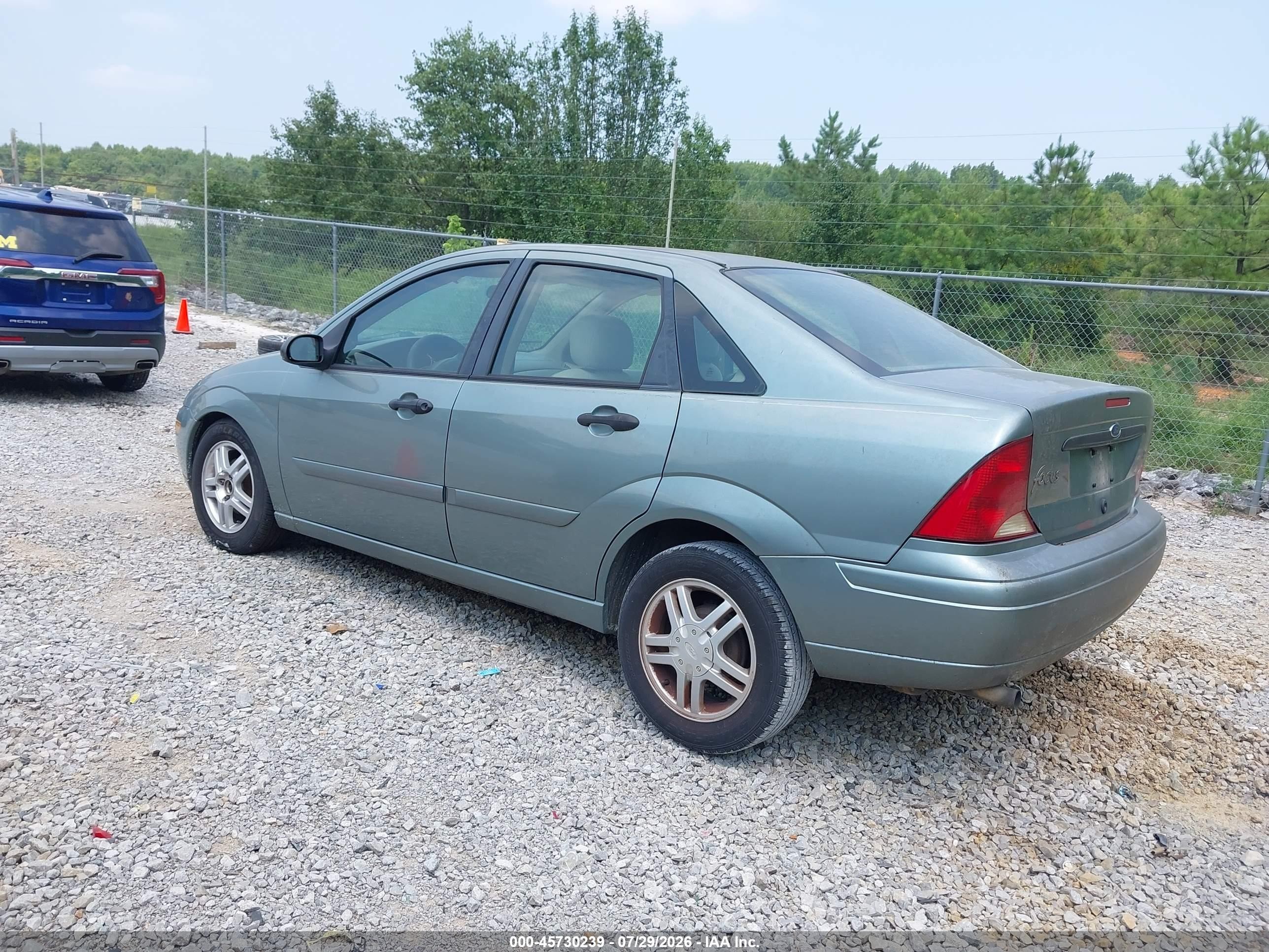 2003 Ford Focus Se Green vin: 1FAFP34303W307235